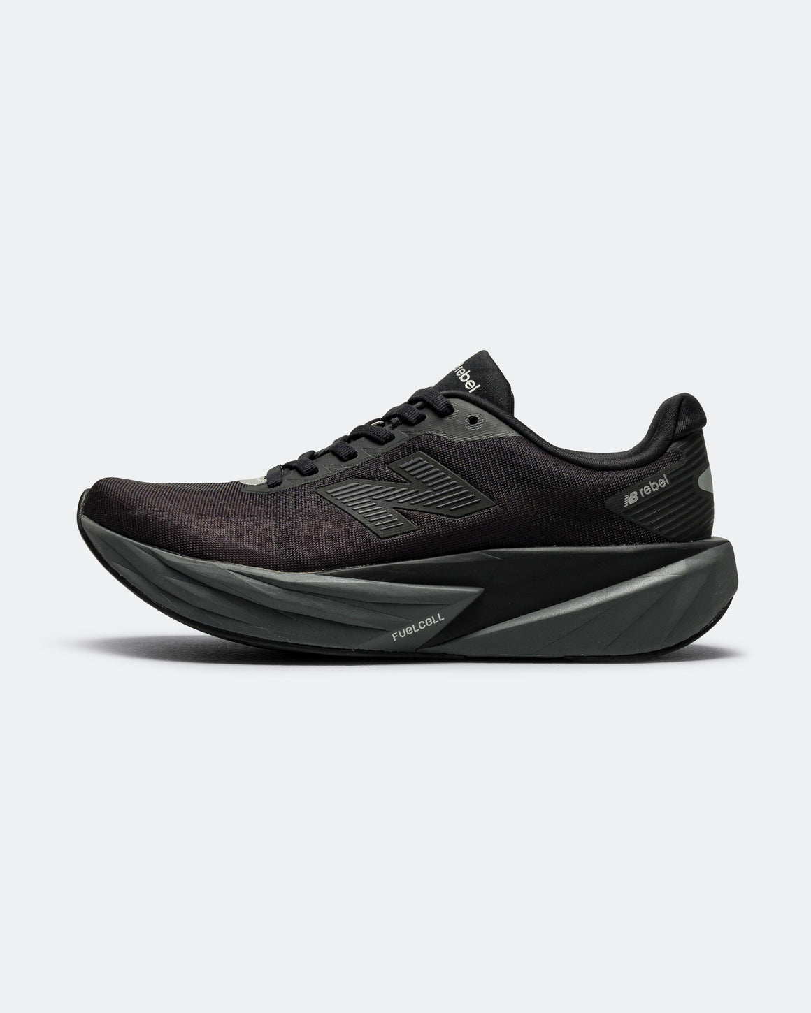 New Balance - Womens FuelCell Rebel v5 - Black/Castlerock-Black Cement - Up There Athletics