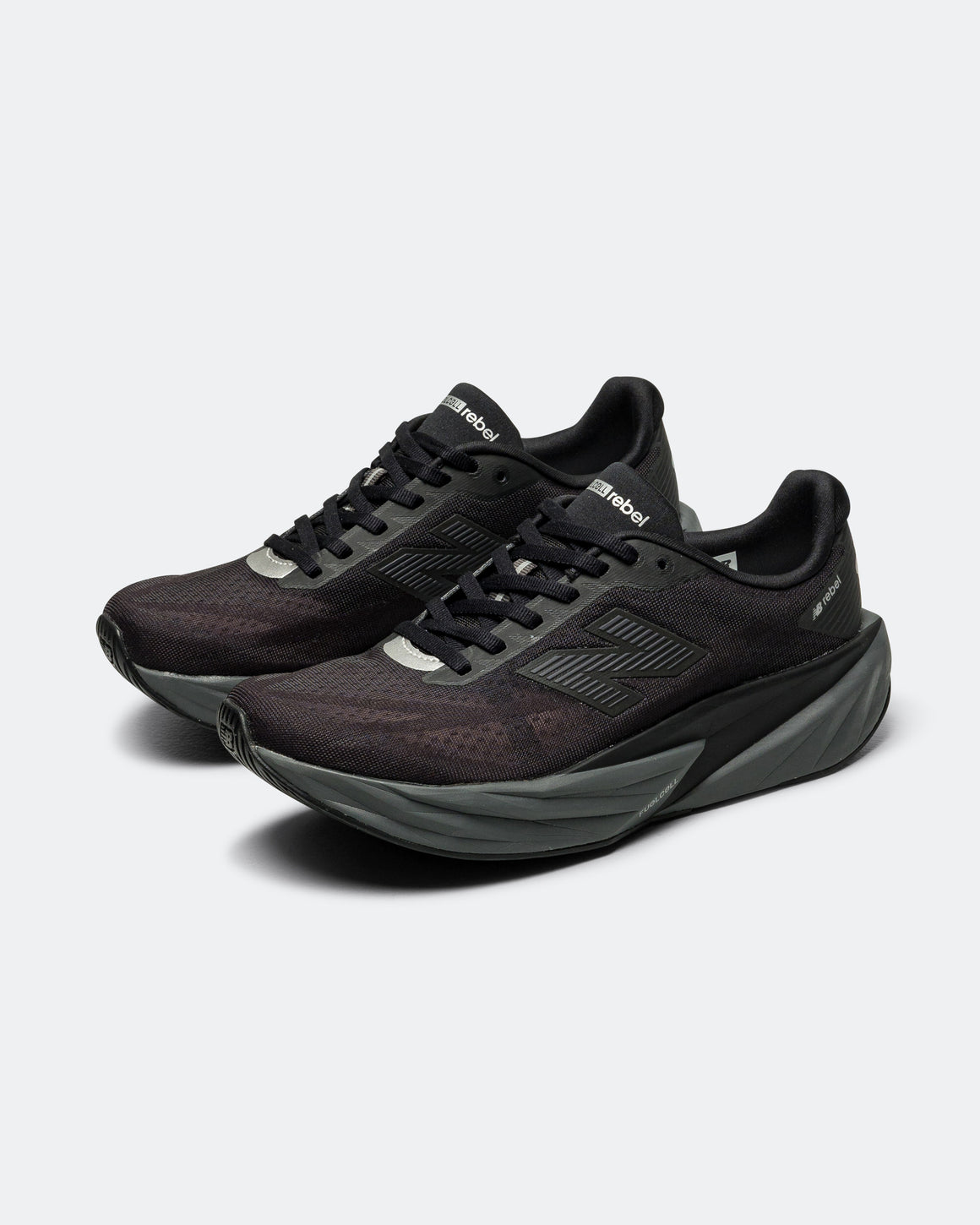 New Balance - Womens FuelCell Rebel v5 - Black/Castlerock-Black Cement - Up There Athletics