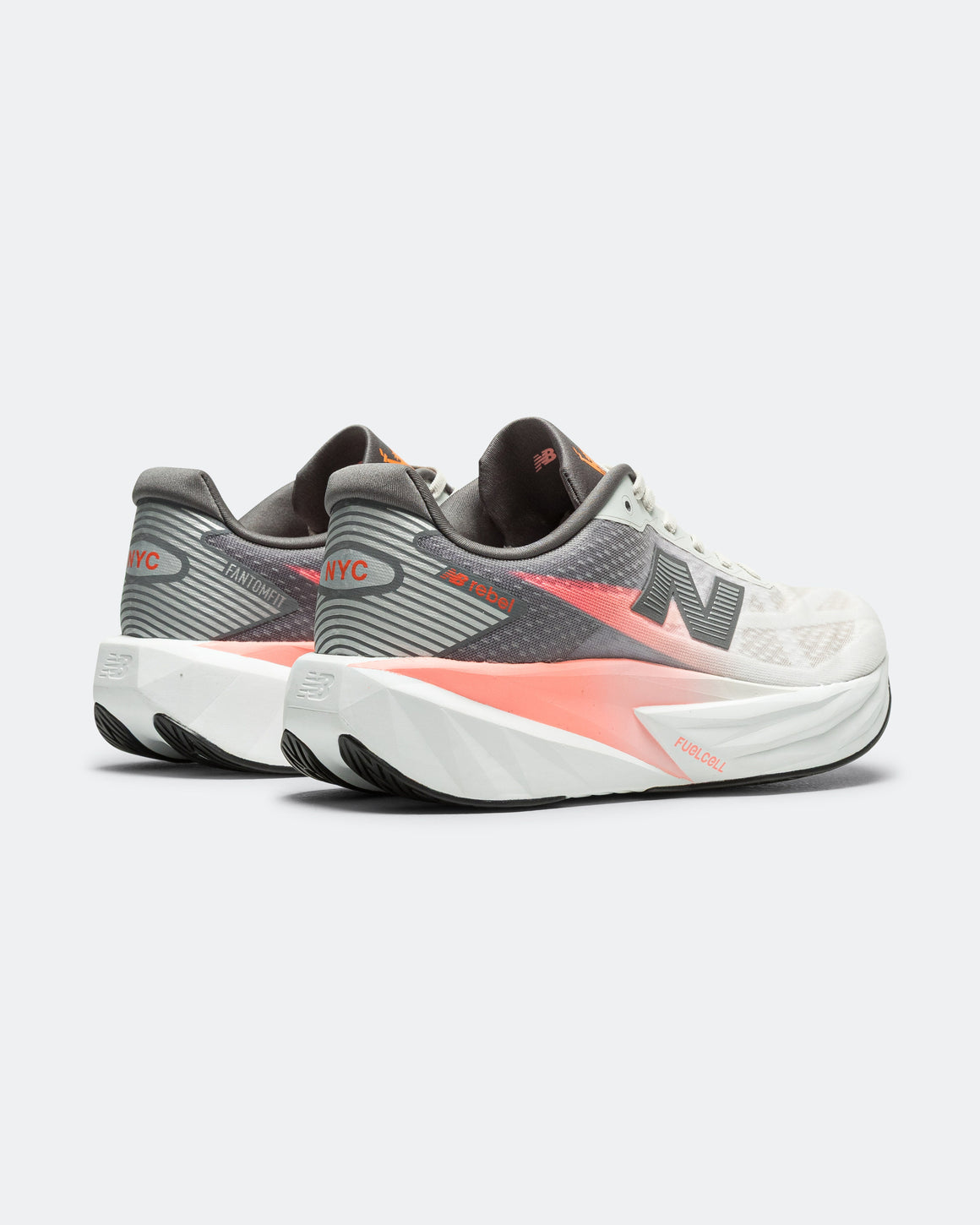 New Balance - Womens FuelCell Rebel v5 NYC Marathon - Grapefruit/Grey Matter-Poppy - Up There Athletics