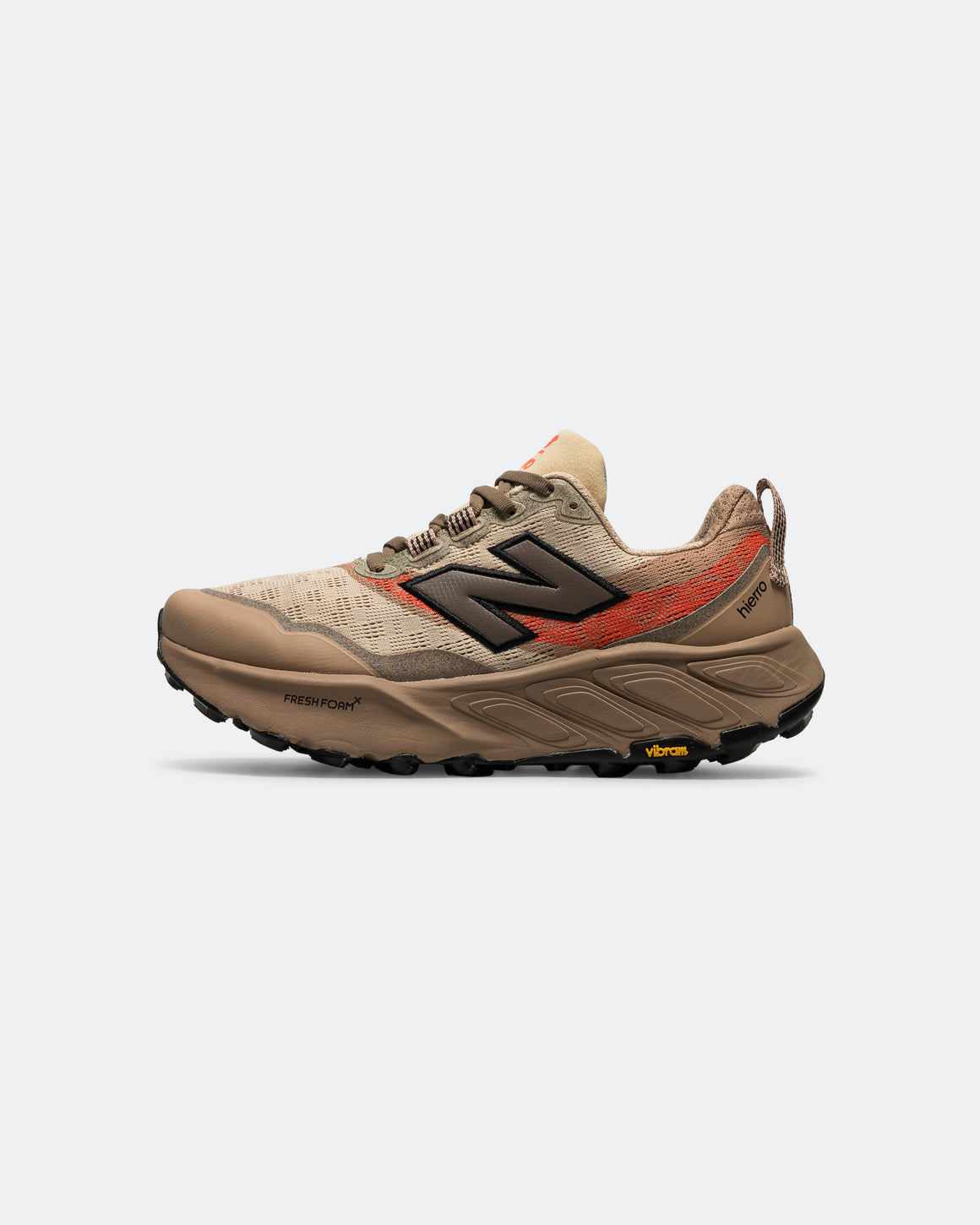 New Balance - Mens Fresh Foam X Hierro v9 - Desert Clay/Earth Shadow-Urgent Red - Up There Athletics