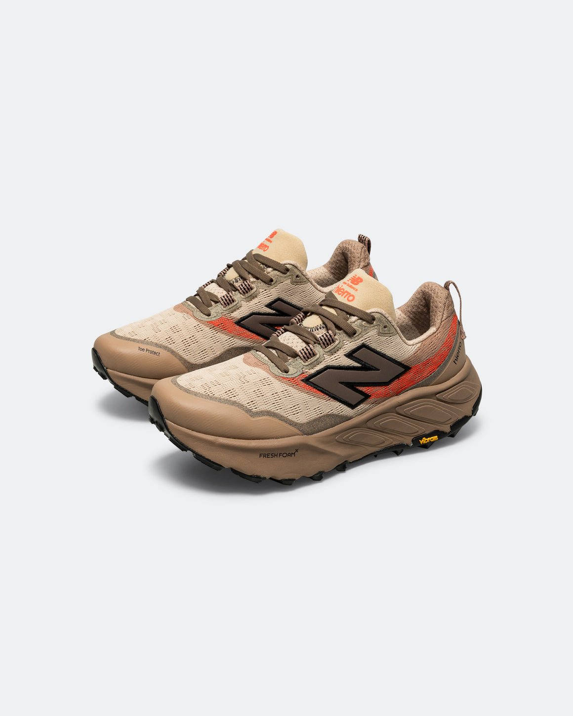 New Balance - Mens Fresh Foam X Hierro v9 - Desert Clay/Earth Shadow-Urgent Red - Up There Athletics