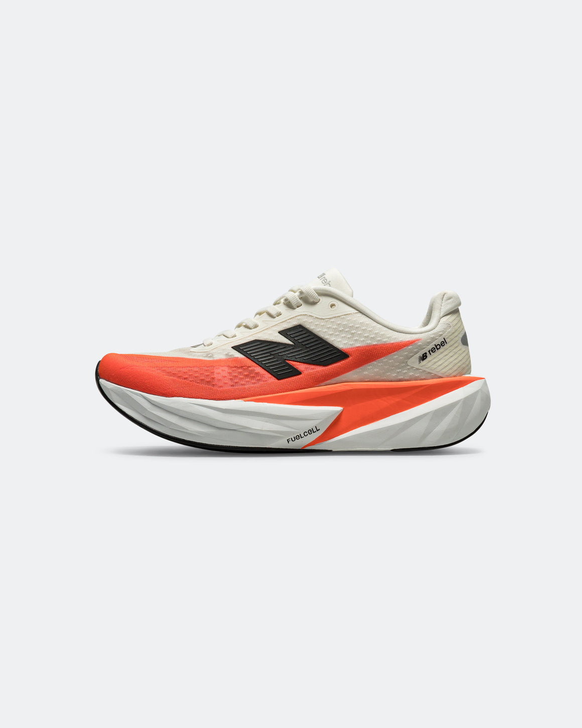 New Balance - Mens FuelCell Rebel v5 - Urgent Red/White-Sea Salt - Up There Athletics