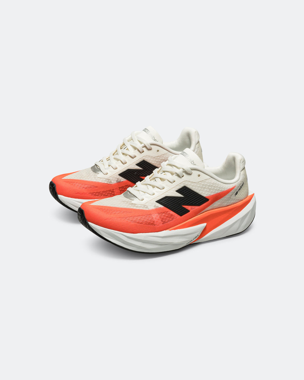 New Balance - Mens FuelCell Rebel v5 - Urgent Red/White-Sea Salt - Up There Athletics