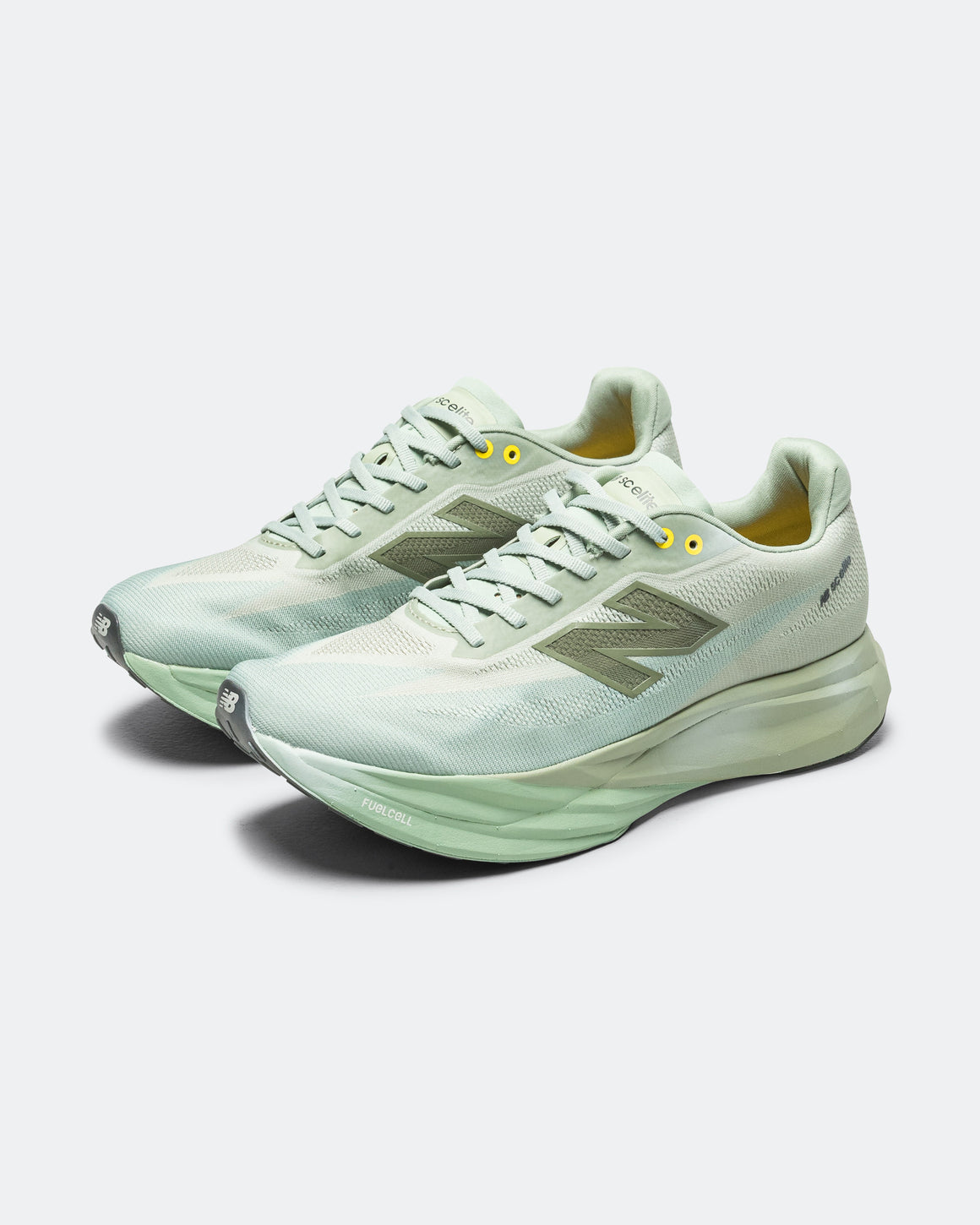 New Balance - Mens FuelCell SuperComp Elite v5 - Garter Snake/Mosaic Green - Up There Athletics