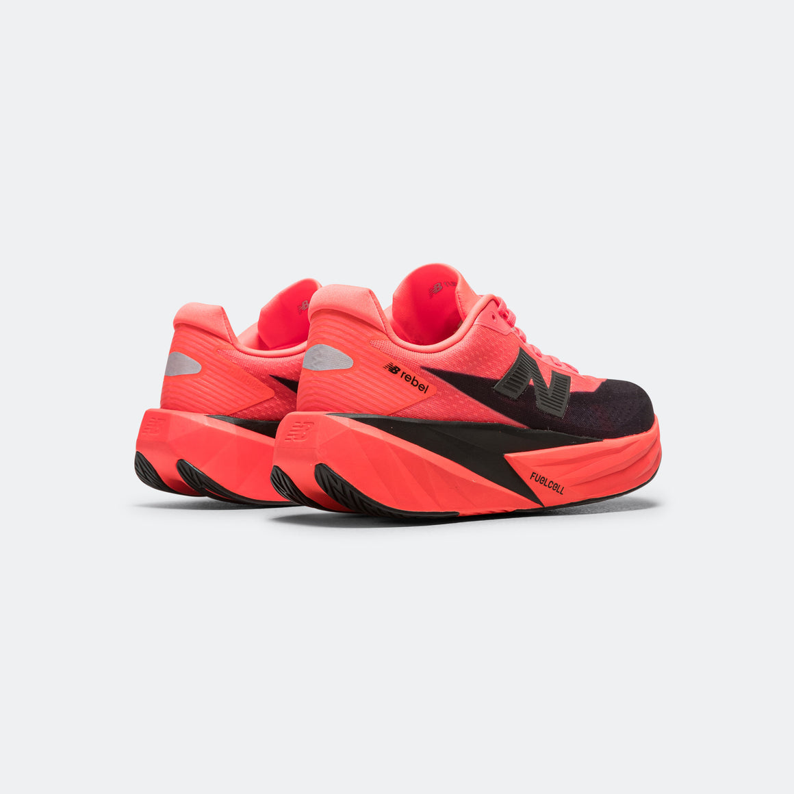 New Balance - Womens FuelCell Rebel v5 - Urgent Red/Black-Silver Metallic - Up There Athletics