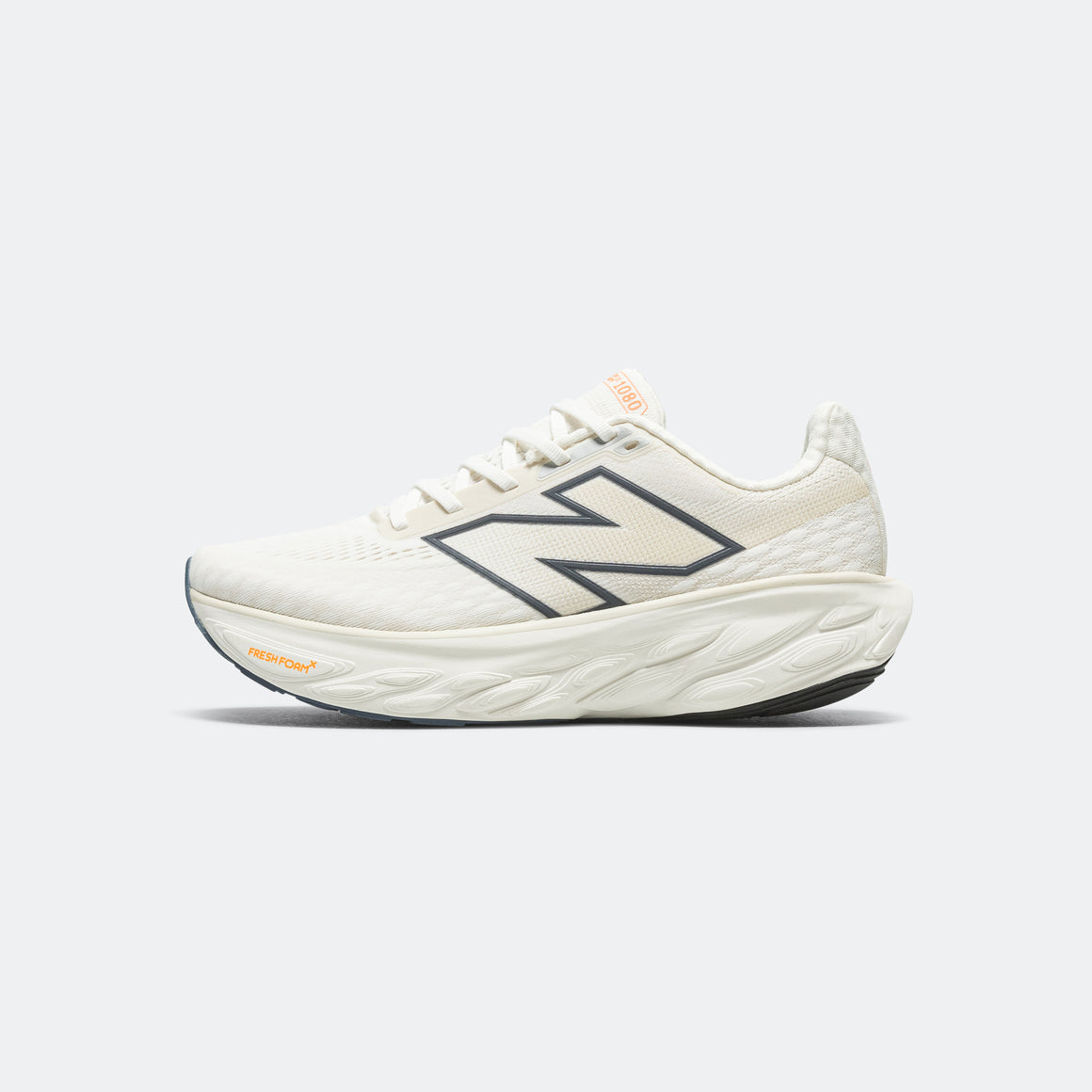 New Balance - Womens Fresh Foam 1080v14 - Sea Salt/Vintage Indigo-Hot Mango - Up There Athletics