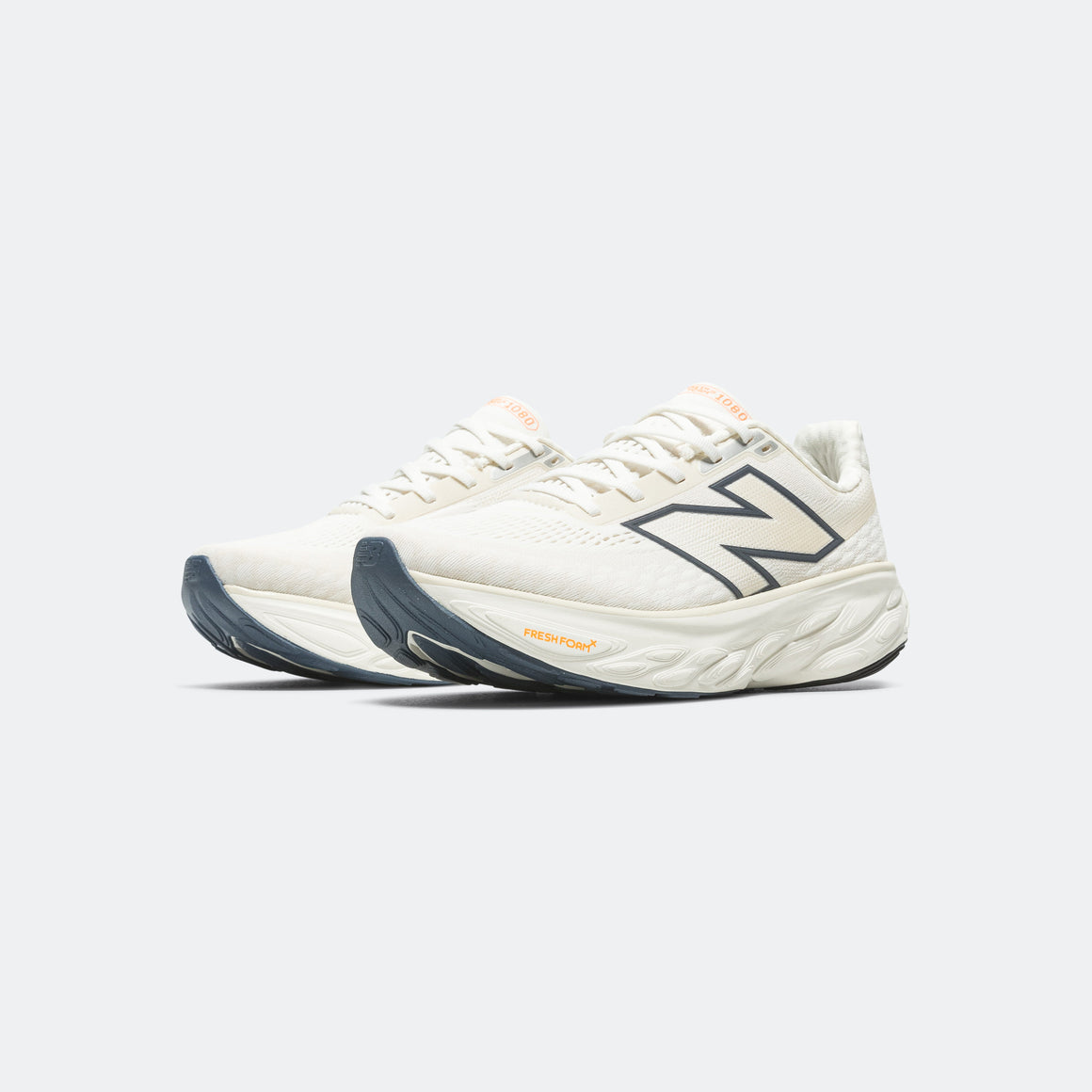 New Balance - Womens Fresh Foam 1080v14 - Sea Salt/Vintage Indigo-Hot Mango - Up There Athletics