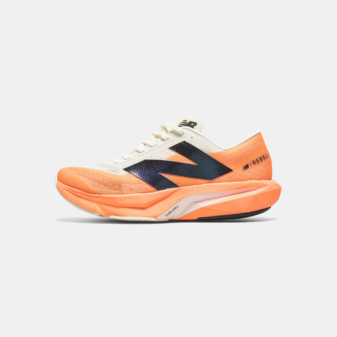 New Balance - Mens FuelCell Rebel v4 - Hot Mango/Angora-Black - Up There Athletics