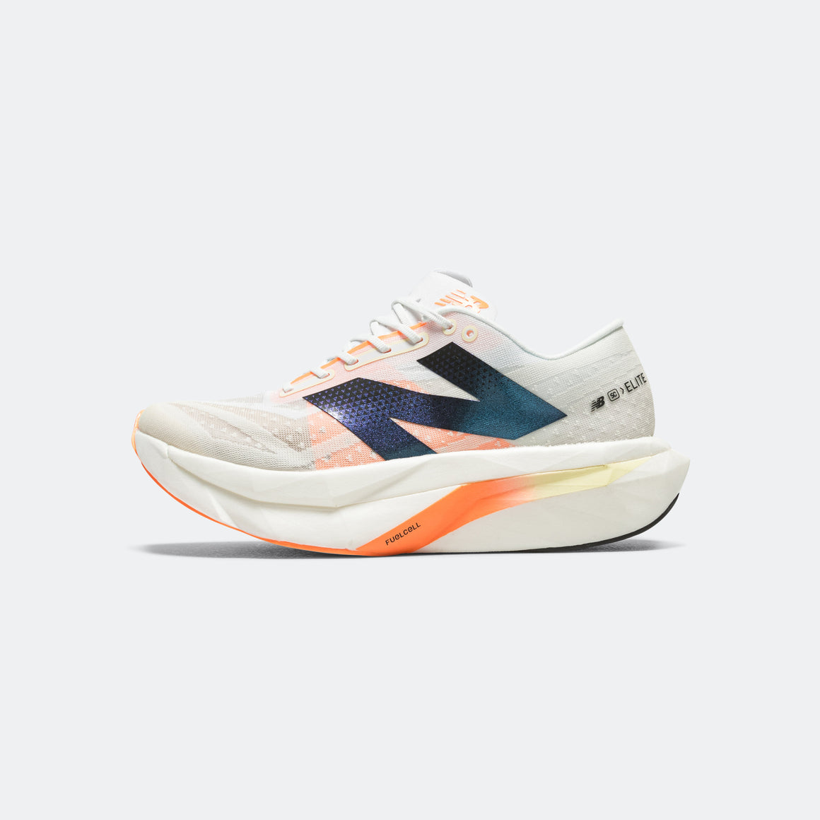 New Balance - Womens FuelCell SuperComp Elite v4 - White/Angora-Hot Mango - Up There Athletics