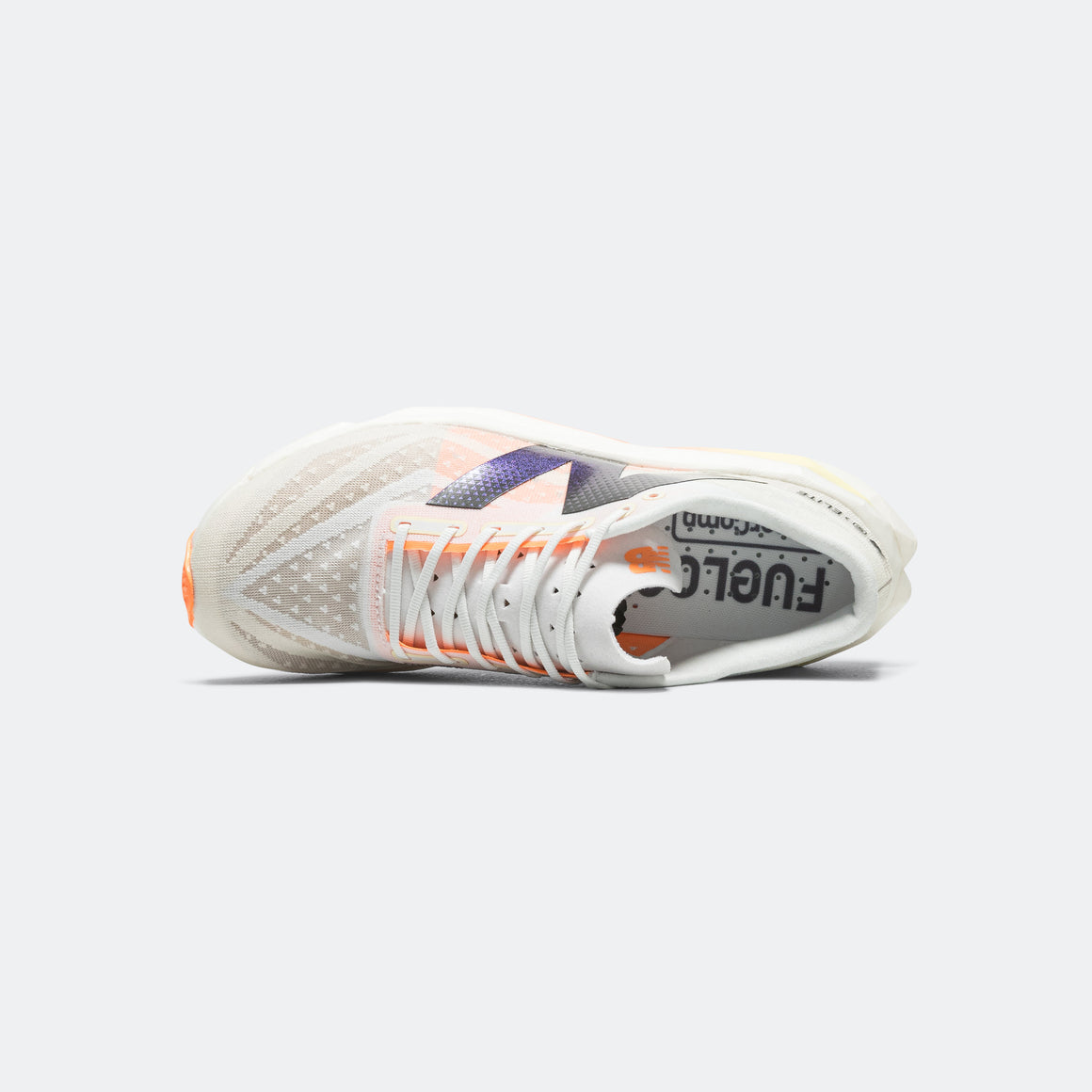 New Balance - Womens FuelCell SuperComp Elite v4 - White/Angora-Hot Mango - Up There Athletics