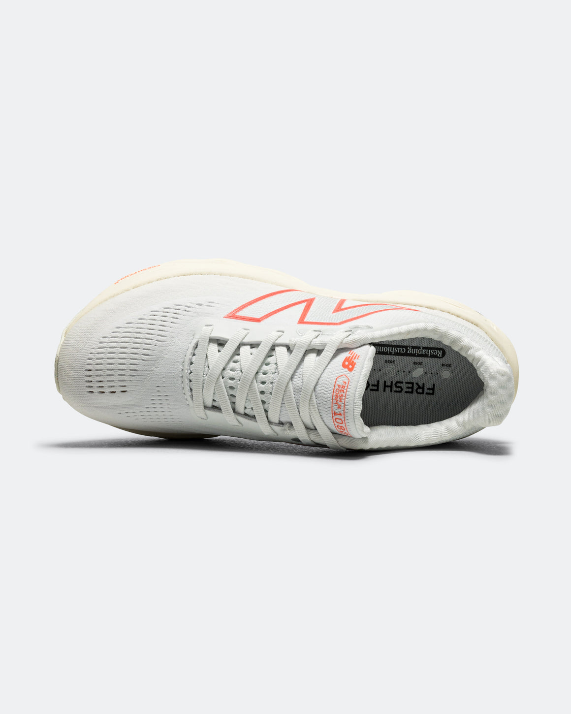 New Balance - Womens Fresh Foam 1080v14 - White/Angora-Urgent Red - Up There Athletics