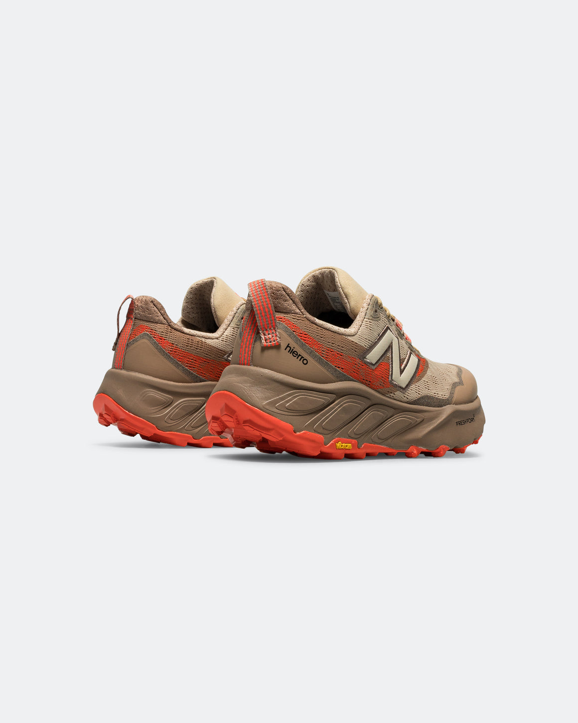 New Balance - Womens Fresh Foam X Hierro v9 - Desert Clay/Flat Taupe-Urgent Red - Up There Athletics