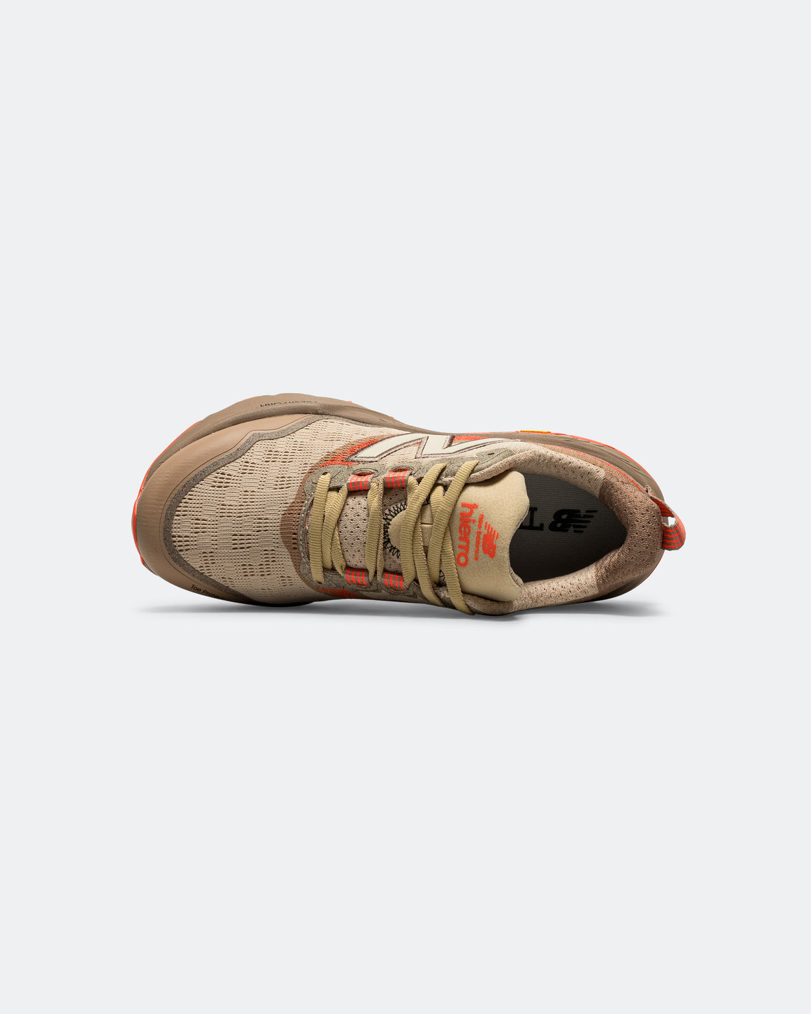 New Balance - Womens Fresh Foam X Hierro v9 - Desert Clay/Flat Taupe-Urgent Red - Up There Athletics