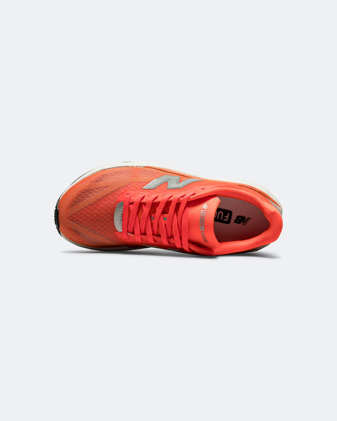 New Balance - Womens FuelCell Rebel v5 - Urgent Red/White-Silver Metallic - Up There Athletics