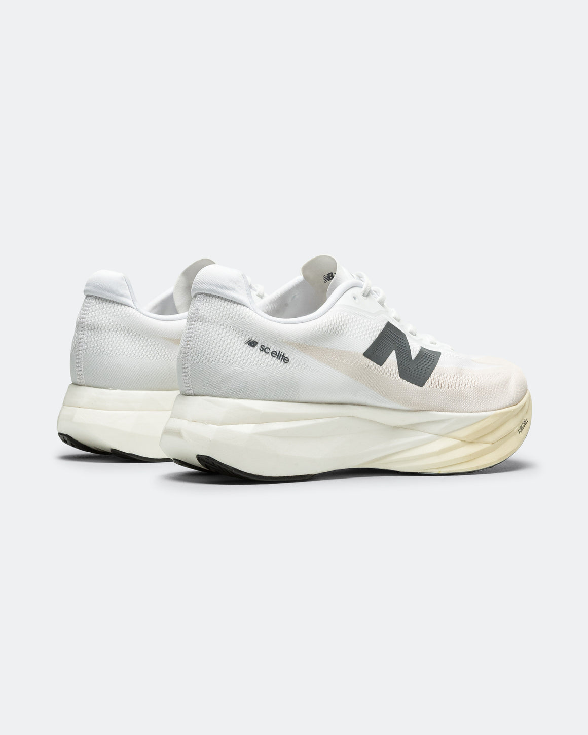 New Balance - Womens FuelCell SuperComp Elite v5 - Linen/White-Gold Metallic - Up There Athletics
