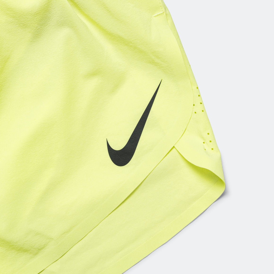 Nike - Mens Dri-FIT ADV 2" Brief-Lined Running Shorts - Lt Lemon Twist/Black - Up There Athletics