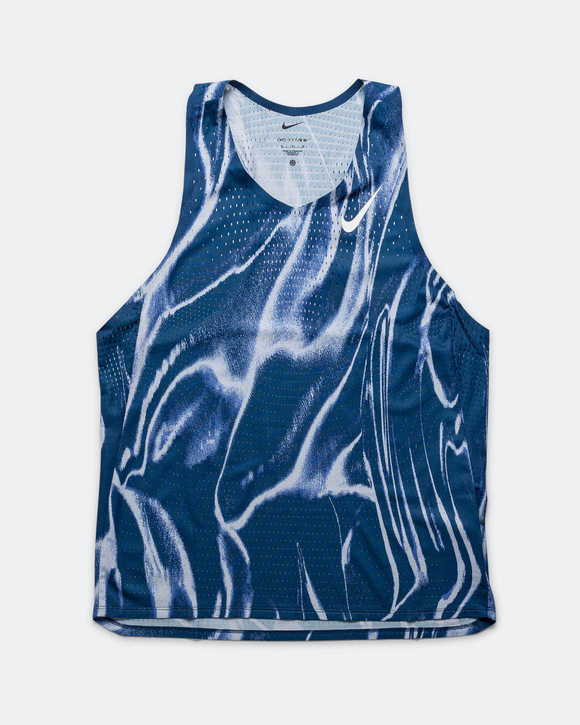 Nike - Mens Dri-FIT ADV Aeroswift Vest - Coastal Blue/White - Up There Athletics