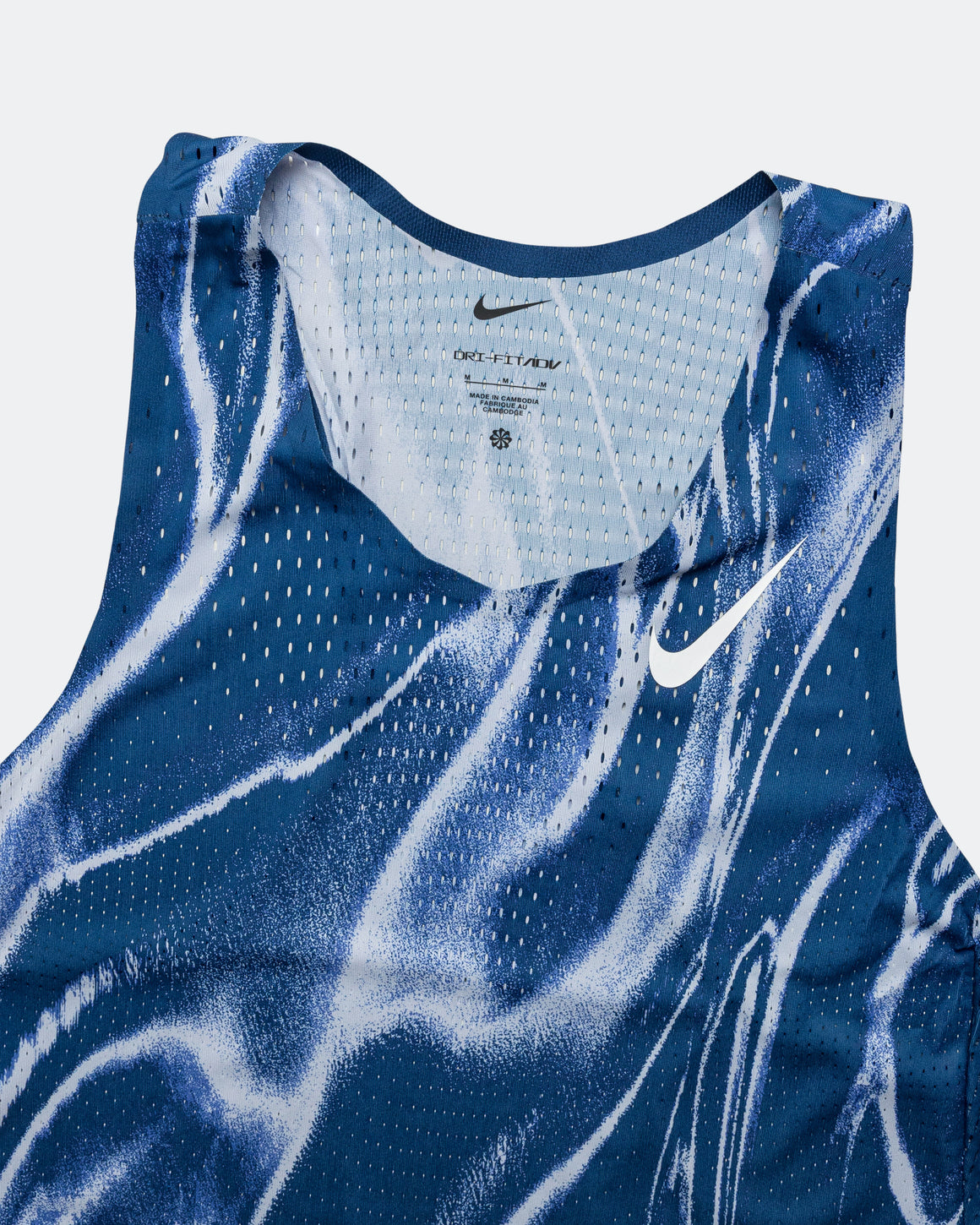 Nike - Mens Dri-FIT ADV Aeroswift Vest - Coastal Blue/White - Up There Athletics