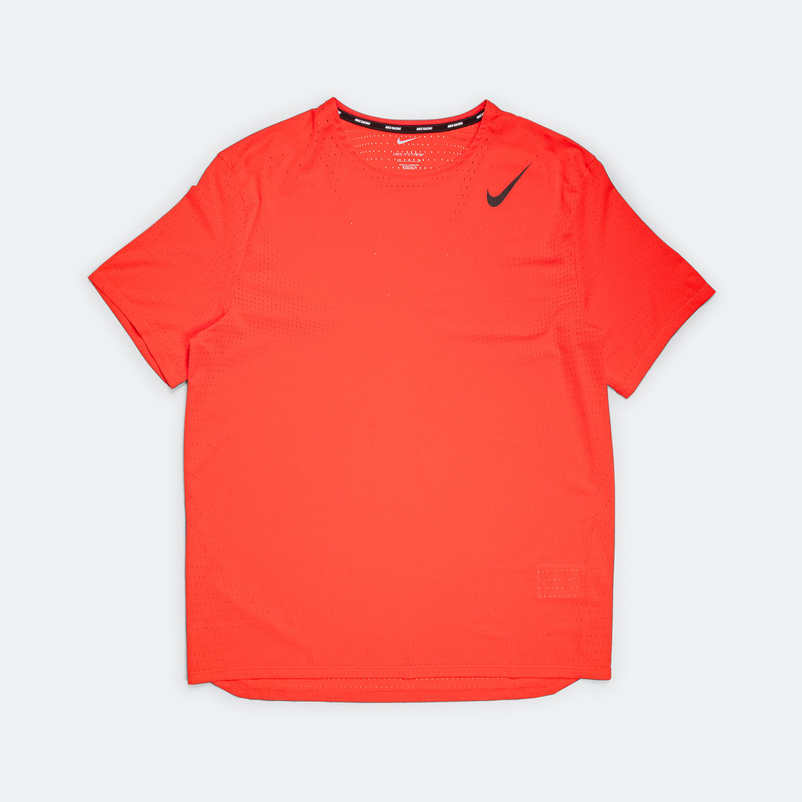Nike - Mens Dri-FIT ADV Short-Sleeve Running Top - Light Crimson/Black - Up There Athletics