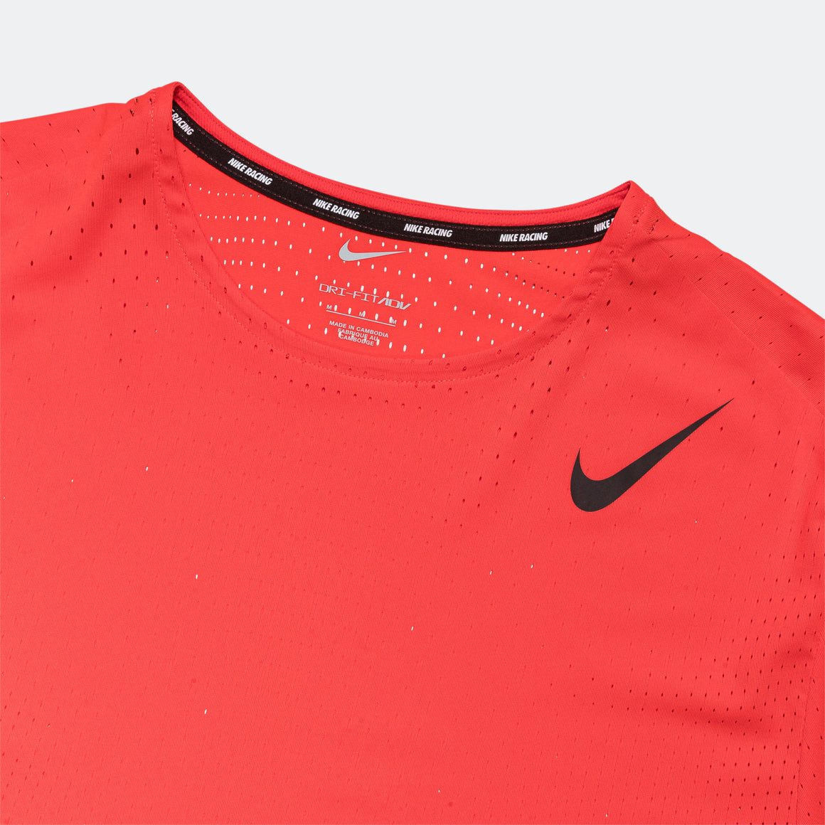 Nike - Mens Dri-FIT ADV Short-Sleeve Running Top - Light Crimson/Black - Up There Athletics