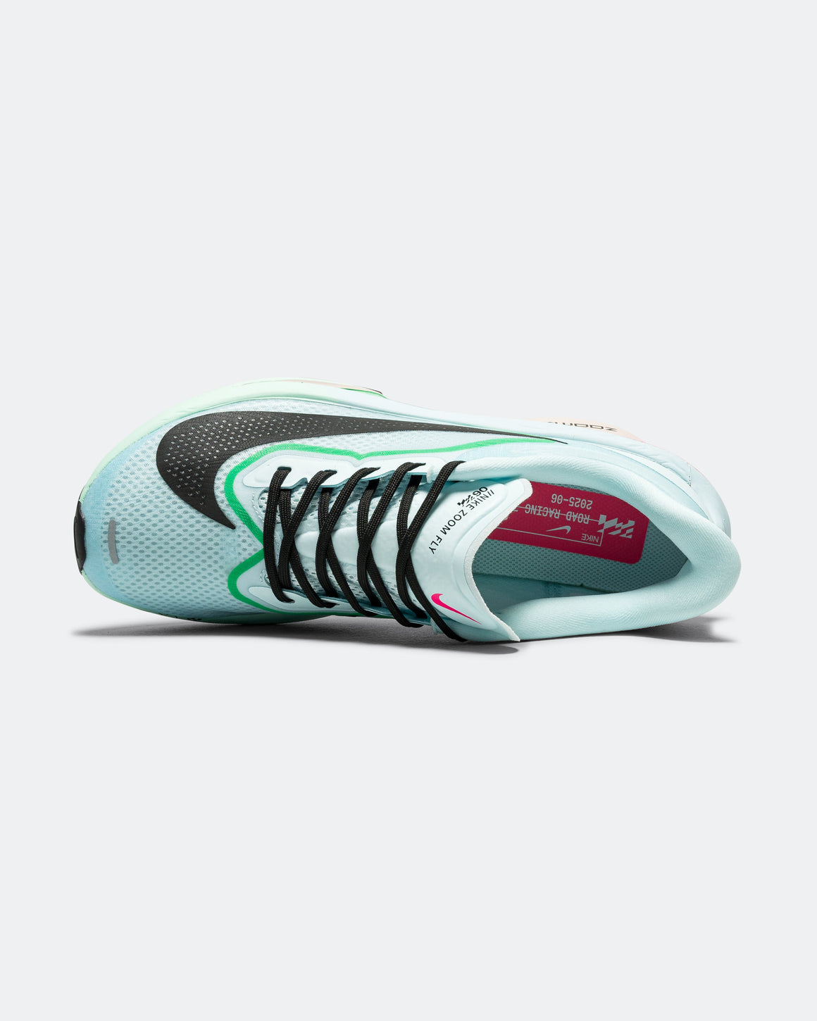 Nike - Mens Zoom Fly 6 - Glacier Ice/Black-Hyper Pink-Green Shock - Up There Athletics