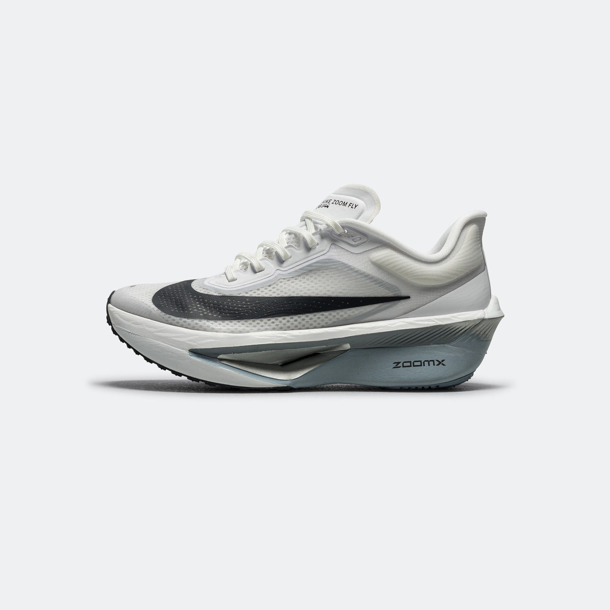 Mens Zoom Fly 6 - White/Pure Platinum/Obsidian Mist/Gridiron | Up