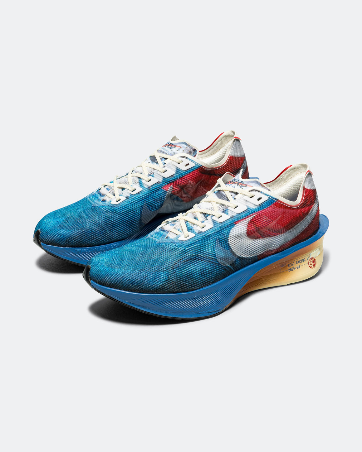Nike - Mens ZoomX Vaporfly Next% 4 PRM - Multi Colour/Clear-Mountain Blue-Fire Red - Up There Athletics