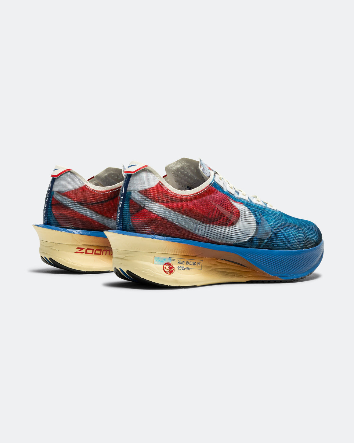 Nike - Mens ZoomX Vaporfly Next% 4 PRM - Multi Colour/Clear-Mountain Blue-Fire Red - Up There Athletics