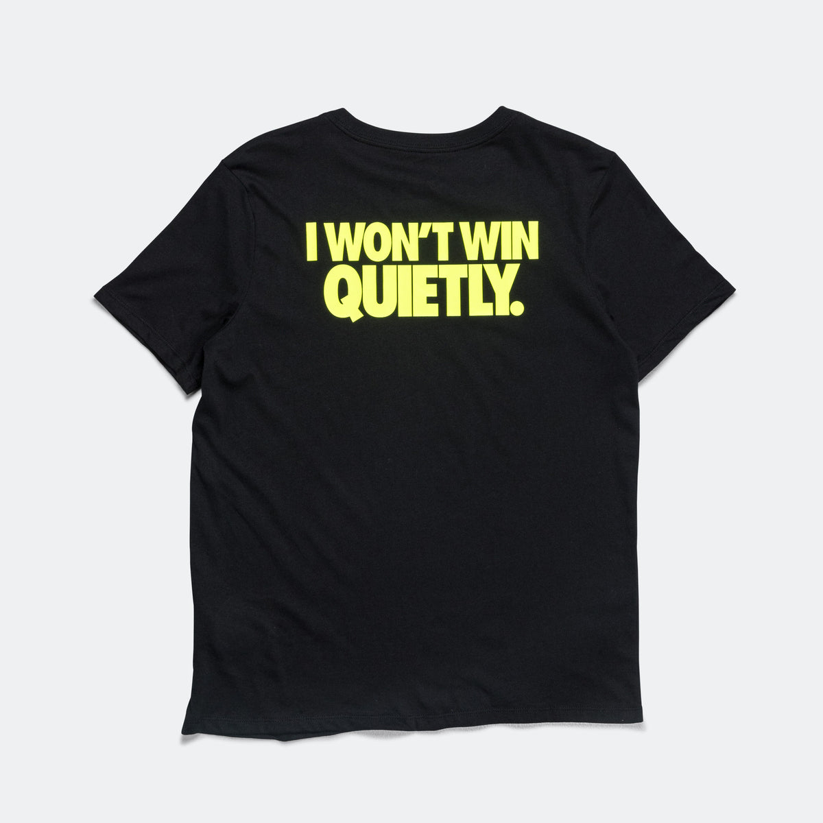 Womens Win Quietly Tee QS Black