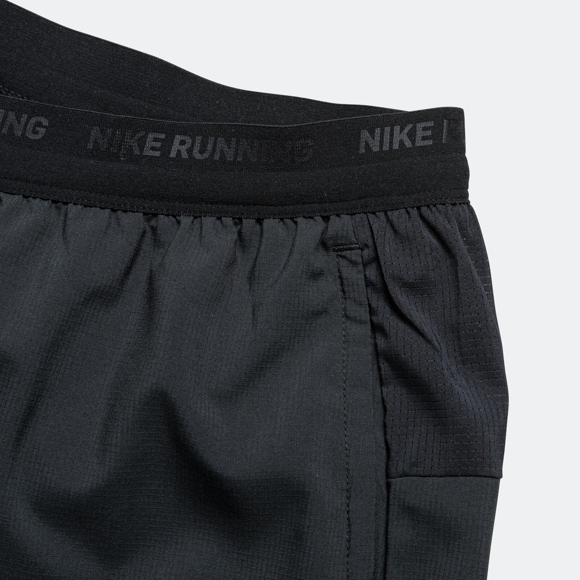 Nike - Mens 5in Brief Lined Running Shorts - Black/Black-Reflective Silver - Up There Athletics