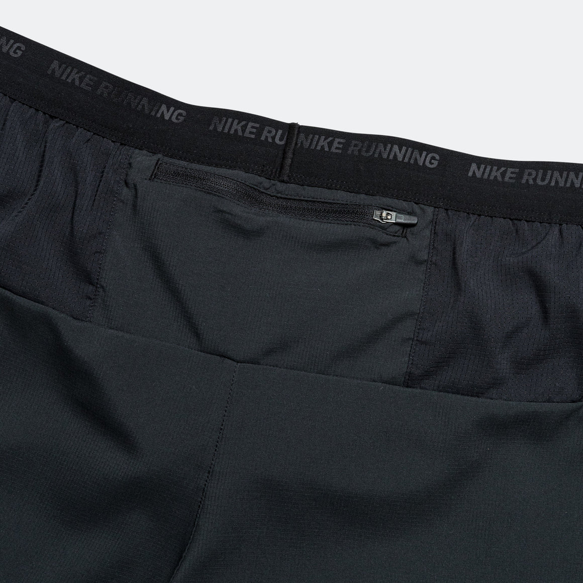 Nike - Mens 5in Brief Lined Running Shorts - Black/Black-Reflective Silver - Up There Athletics