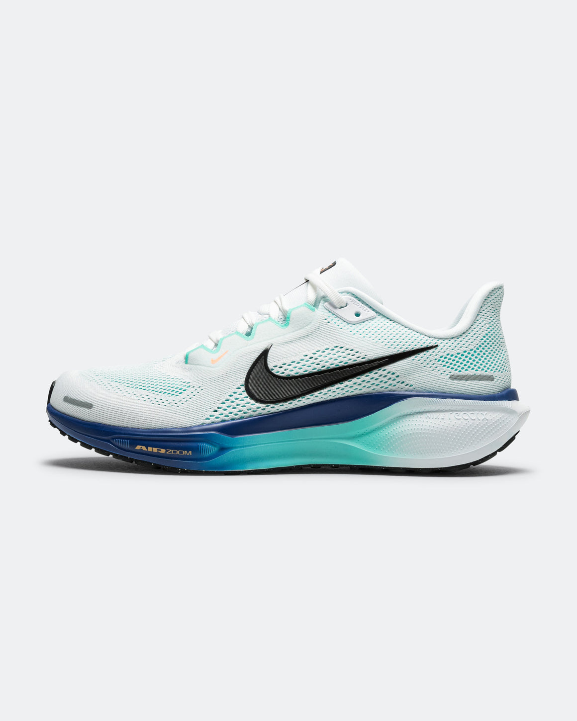 Nike - Mens Air Zoom Pegasus 41 - White/Black-Hyper Turquoise-Concord - Up There Athletics