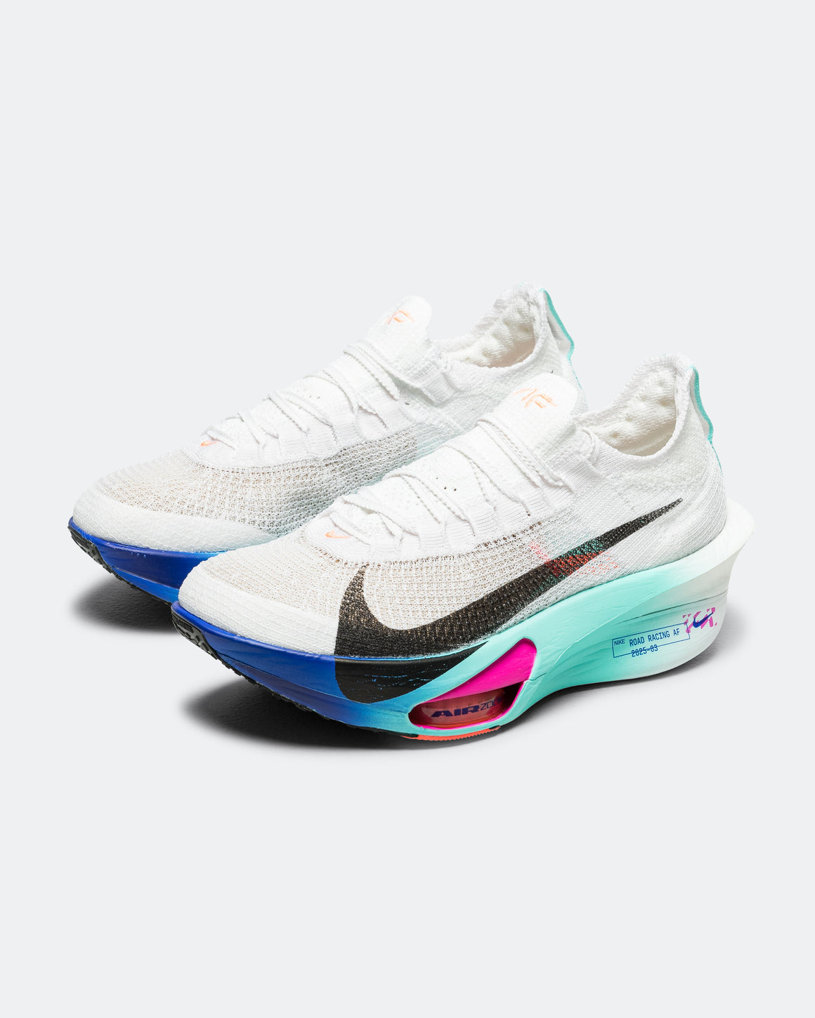 Nike - Womens Air Zoom Alphafly Next% 3 - White/Black-Hyper Turquoise-Concord - Up There Athletics