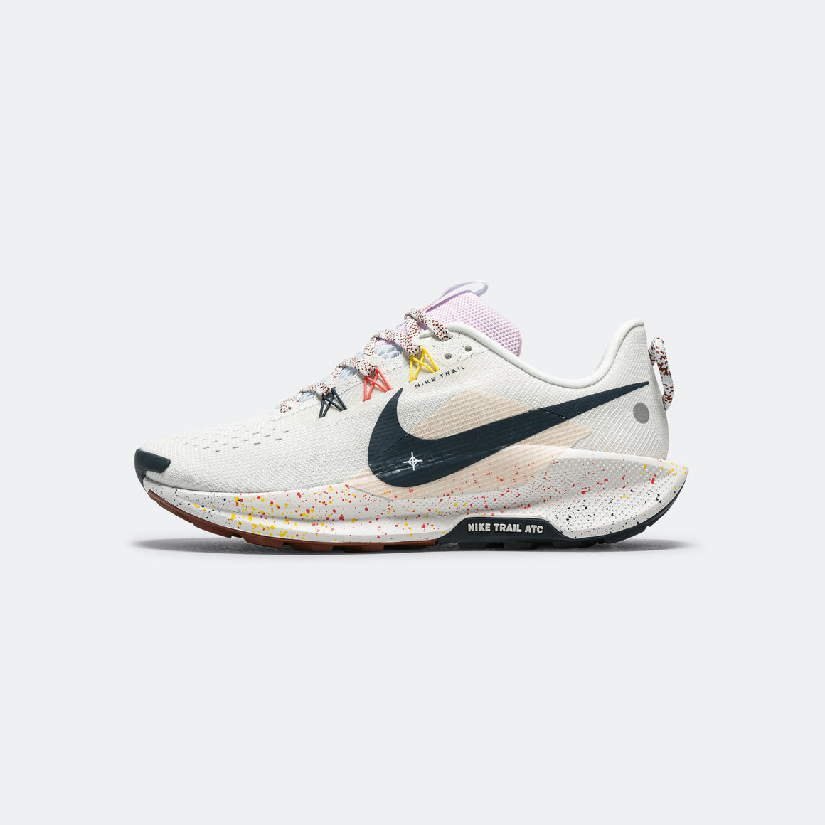 Nike - Mens ReactX Pegasus Trail 5 - Summit White/Armory Navy-Football Grey - Up There Athletics