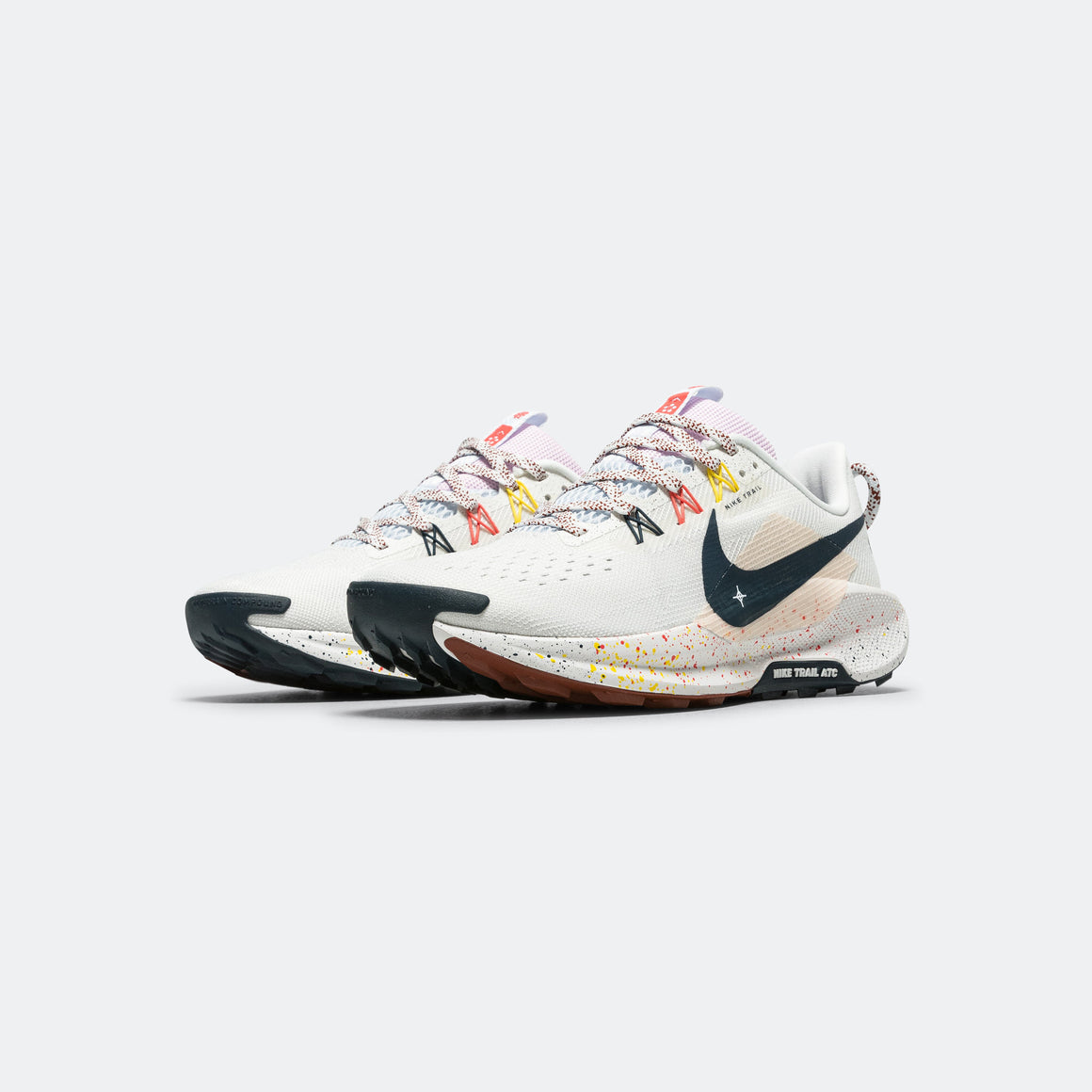 Nike - Mens ReactX Pegasus Trail 5 - Summit White/Armory Navy-Football Grey - Up There Athletics