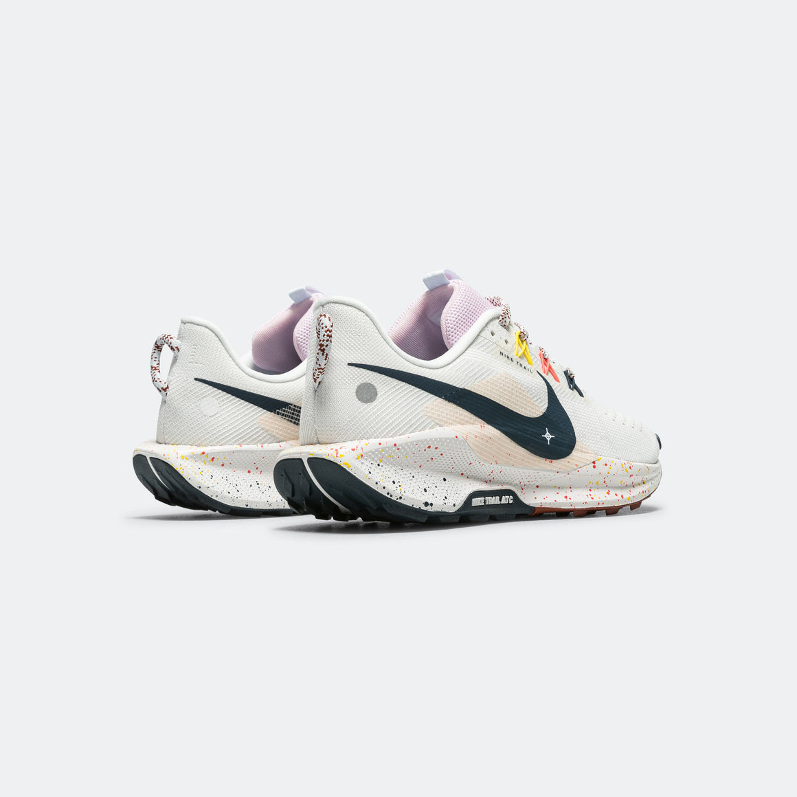 Nike - Mens ReactX Pegasus Trail 5 - Summit White/Armory Navy-Football Grey - Up There Athletics