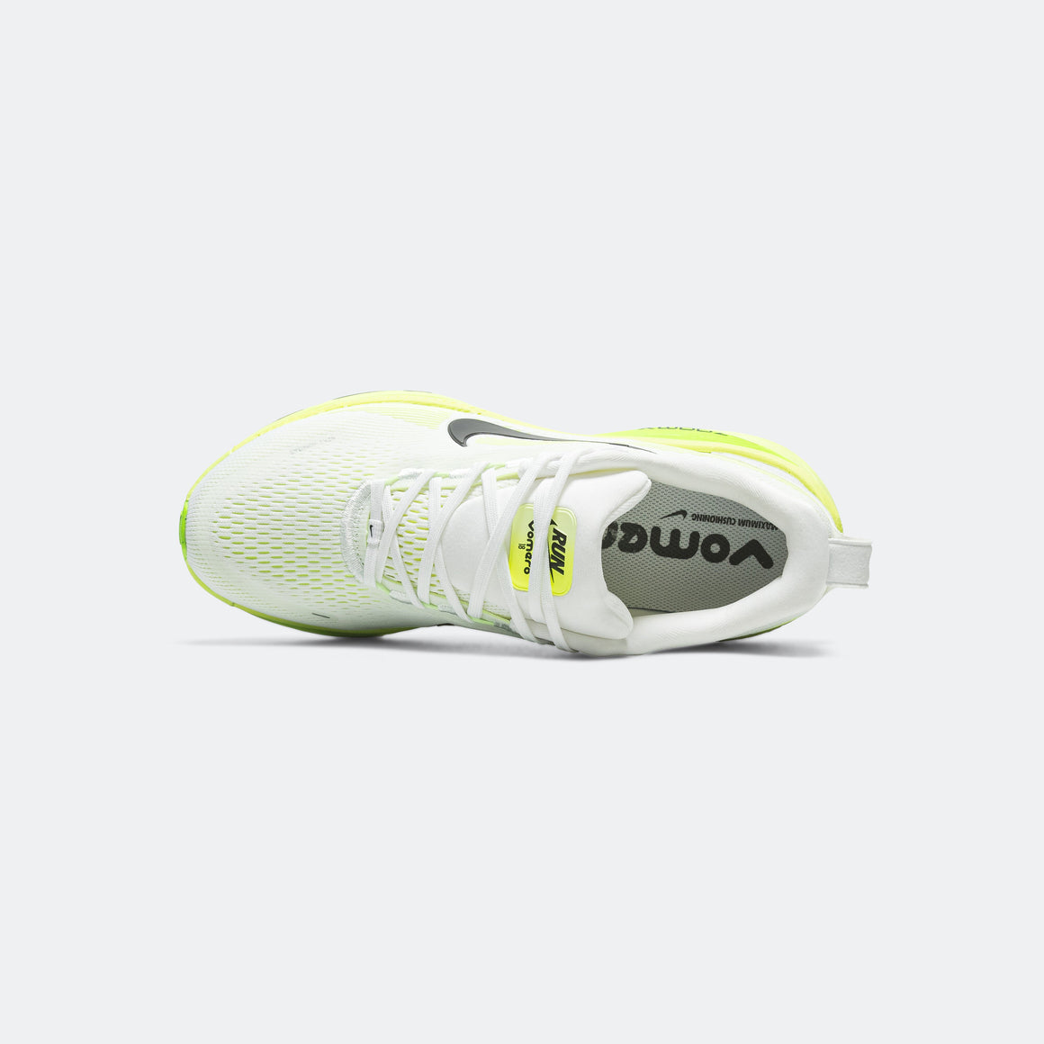 Nike - Mens Vomero 18 - White/Electric Green-Volt/Black - Up There Athletics