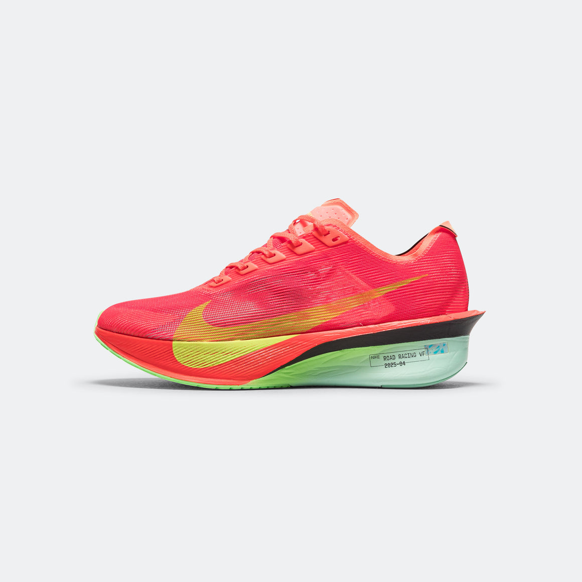 Nike - Mens ZoomX Vaporfly Next% 4 - Bright Crimson/Lime Blast-Mint Foam - Up There Athletics