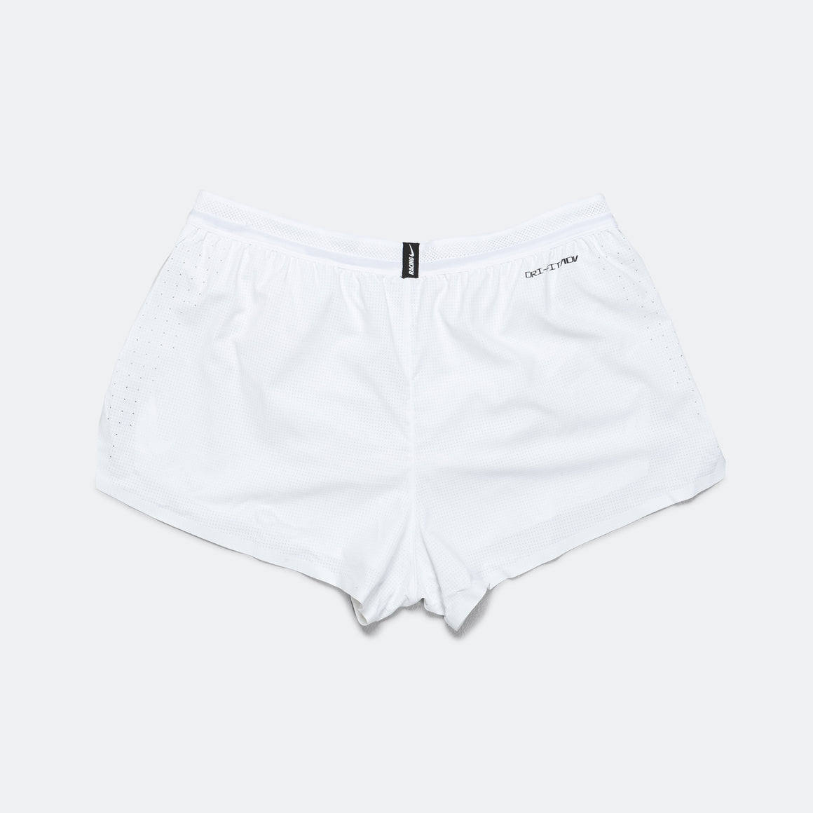 Nike - Mens 2" Brief Lined AeroSwift Racing Shorts - White/Polar - Up There Athletics