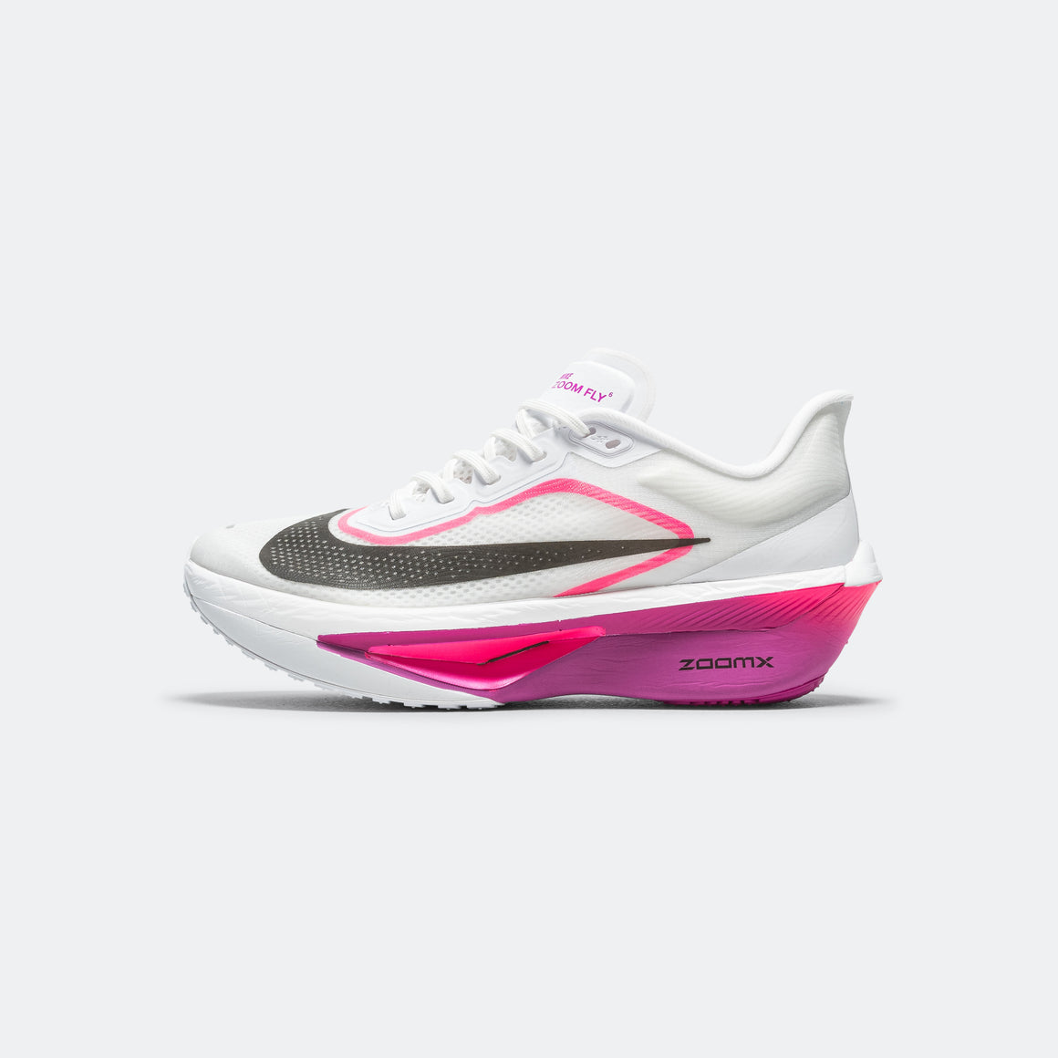 Nike - Mens Zoom Fly 6 - White/Vivid Grape/Hyper Pink/Black - Up There Athletics