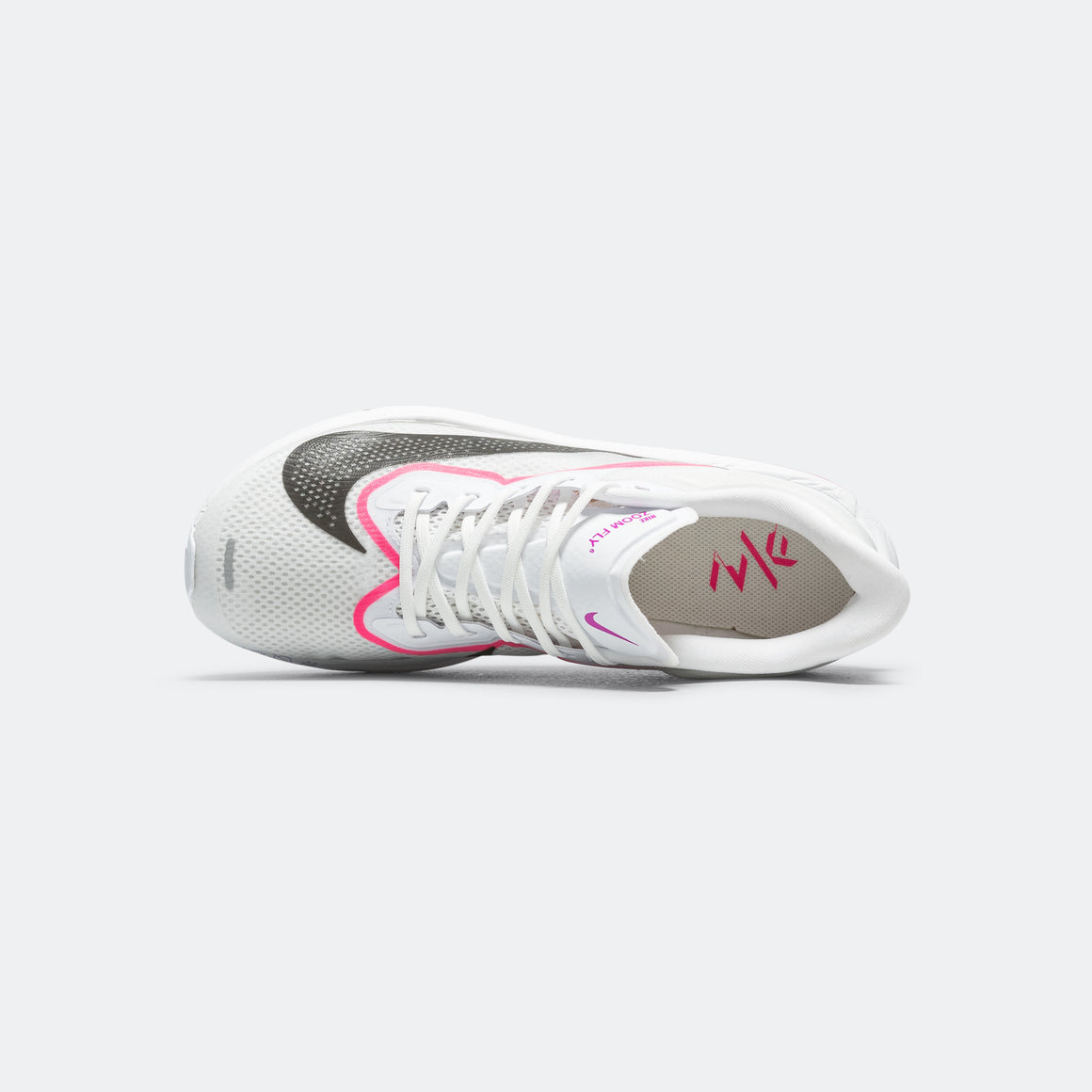 Nike - Mens Zoom Fly 6 - White/Vivid Grape/Hyper Pink/Black - Up There Athletics