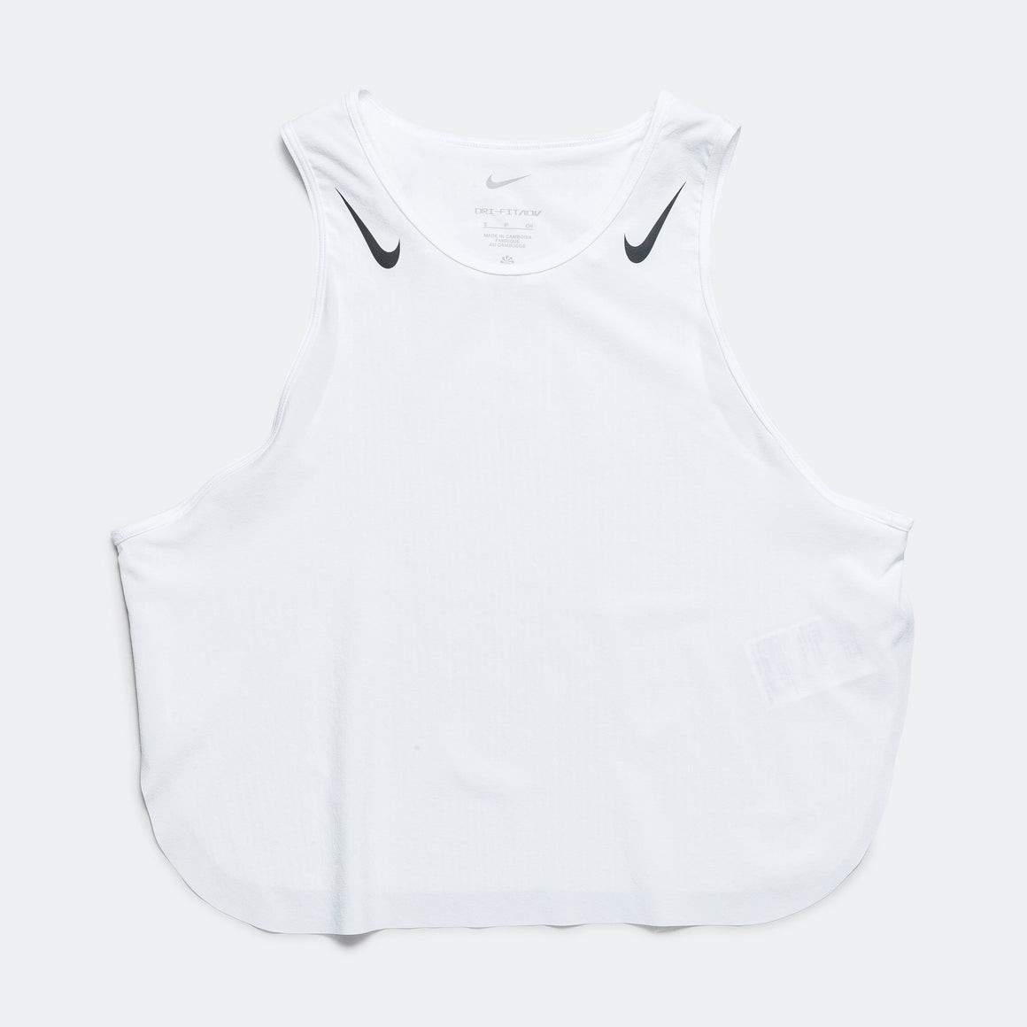 Nike - Womens Aeroswift Dri-FIT ADV Crop Tank - White/Black - Up There Athletics
