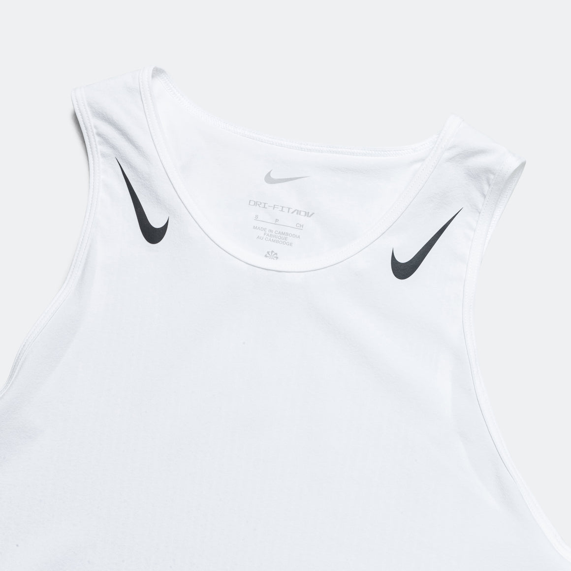 Nike - Womens Aeroswift Dri-FIT ADV Crop Tank - White/Black - Up There Athletics