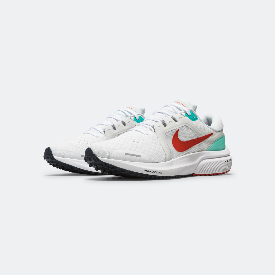 Nike - Womens Air Zoom Vomero 16 - White/Picante Red-Clear Jade - Up There Athletics