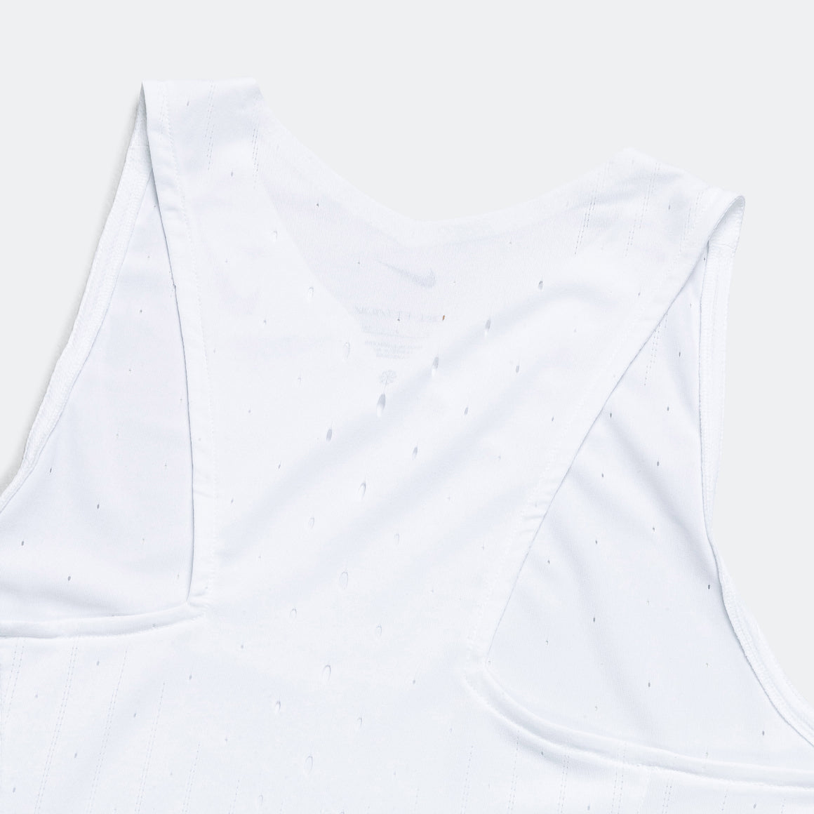 Nike - Womens Dri-FIT ADV AeroSwift Singlet - White/Black - Up There Athletics