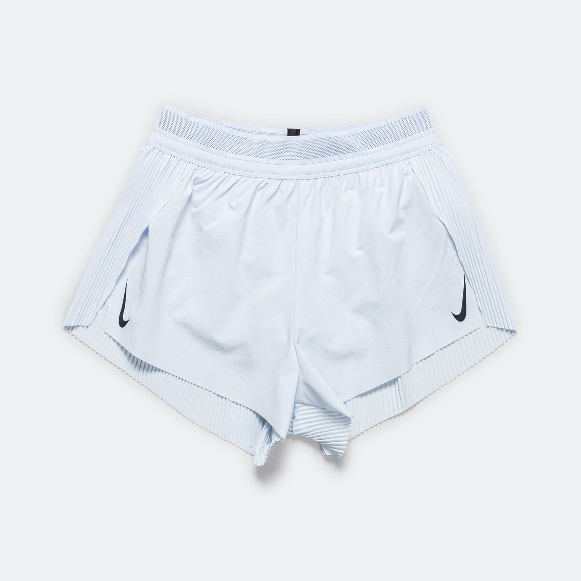 Nike - Womens Dri-FIT ADV AeroSwift Mid Rise 3" Short - Football Grey/Dark Obsidian - Up There Athletics