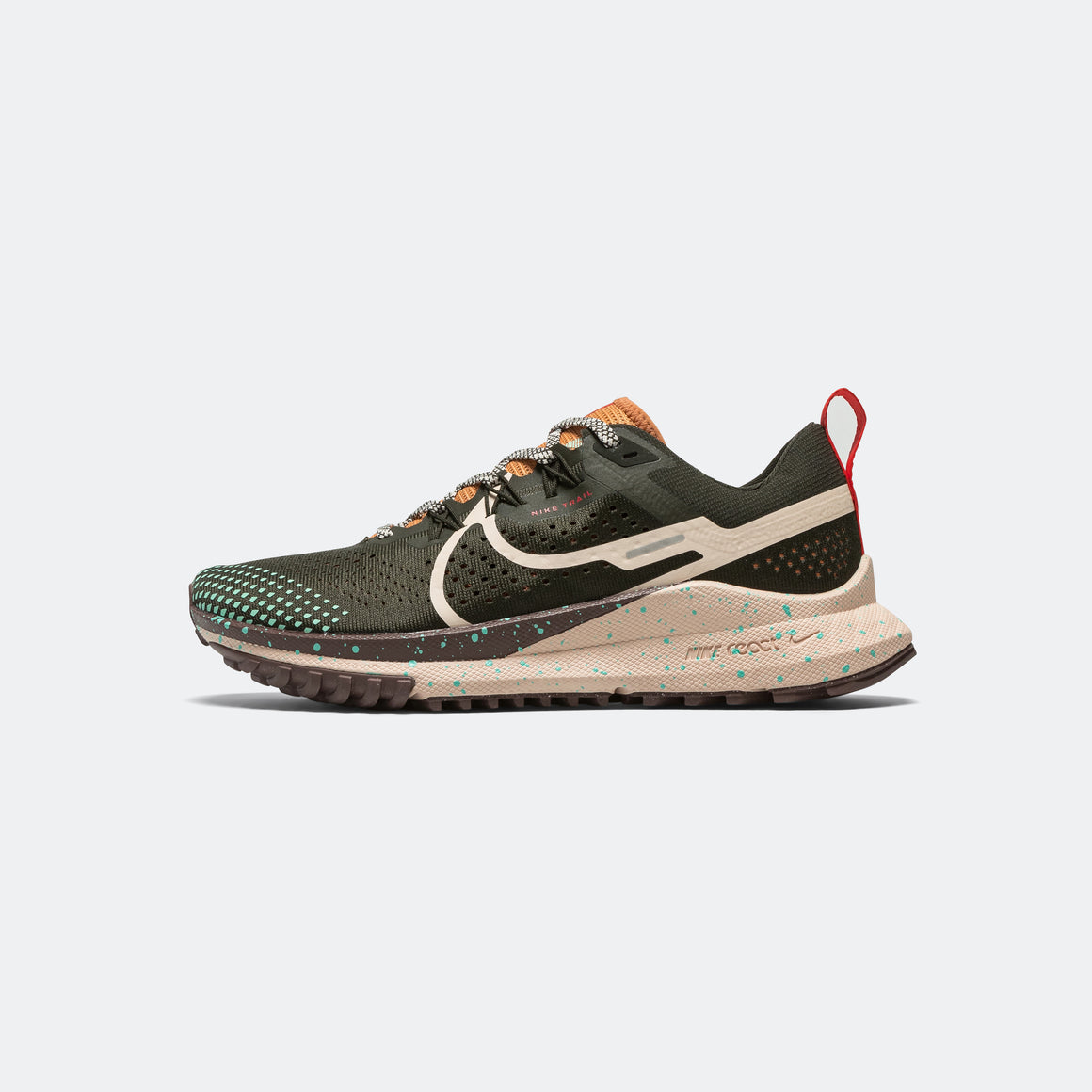 Nike - Womens React Pegasus Trail 4 - Sequoia/Guava Ice-Amber Brown - Up There Athletics
