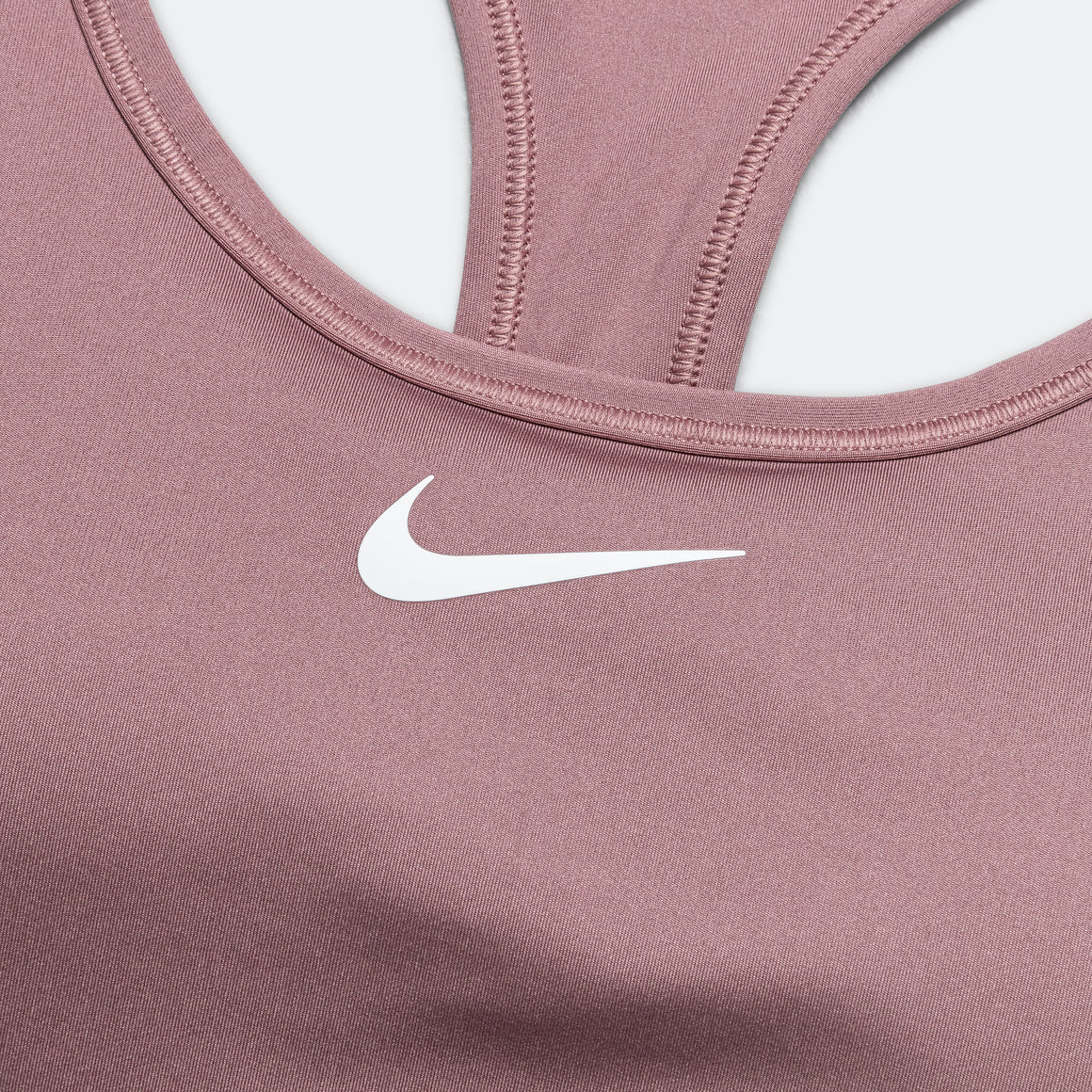 Nike - Womens Swoosh Medium Support Bra - Smokey Mauve/White - Up There Athletics