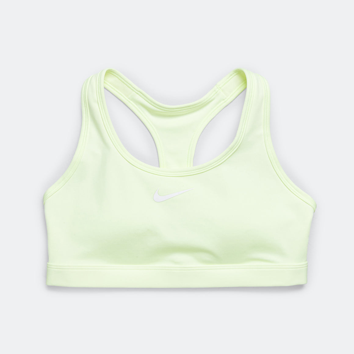 Nike - Womens Swoosh Medium Support Sports Bra - Barley Volt/White - Up There Athletics