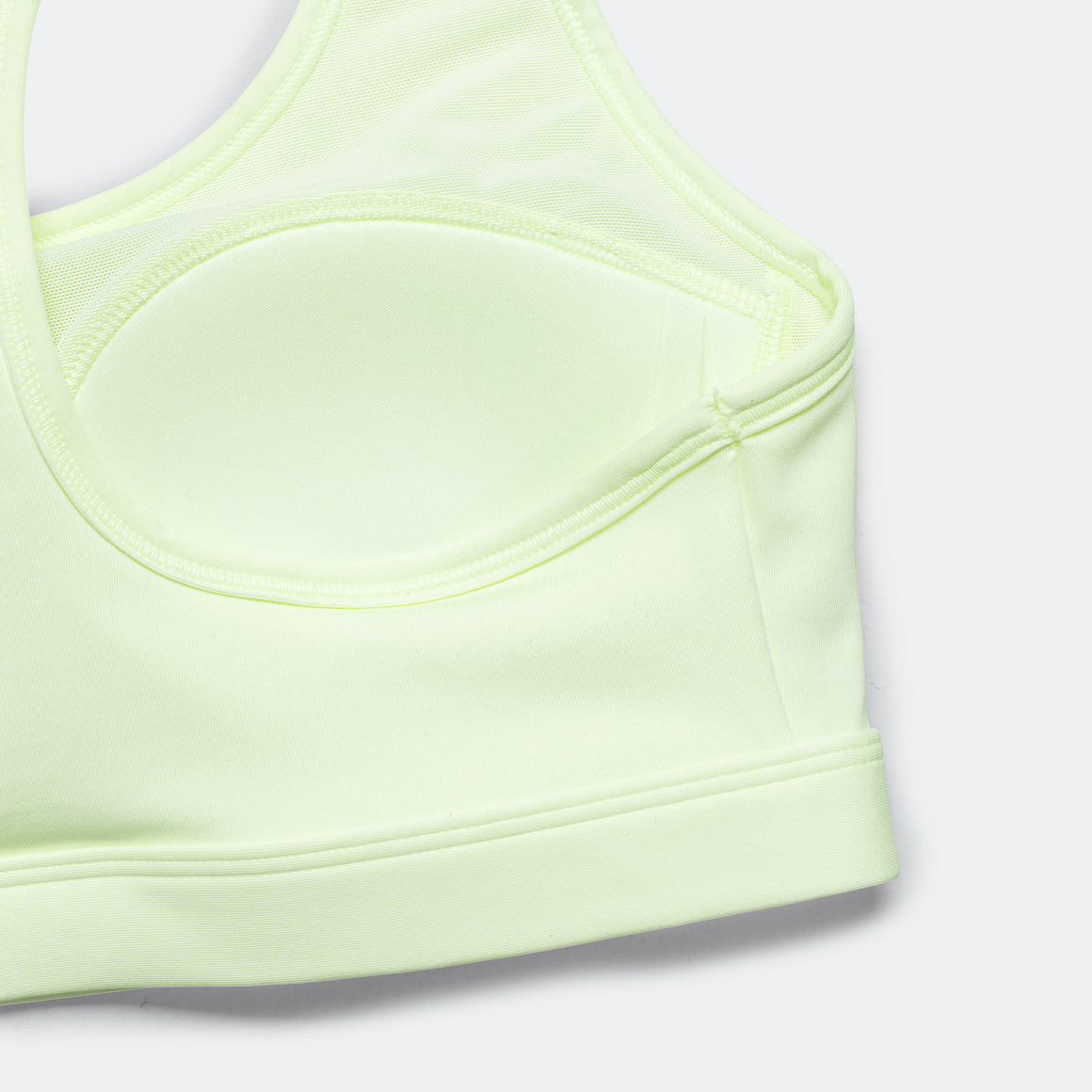 Nike - Womens Swoosh Medium Support Sports Bra - Barley Volt/White - Up There Athletics
